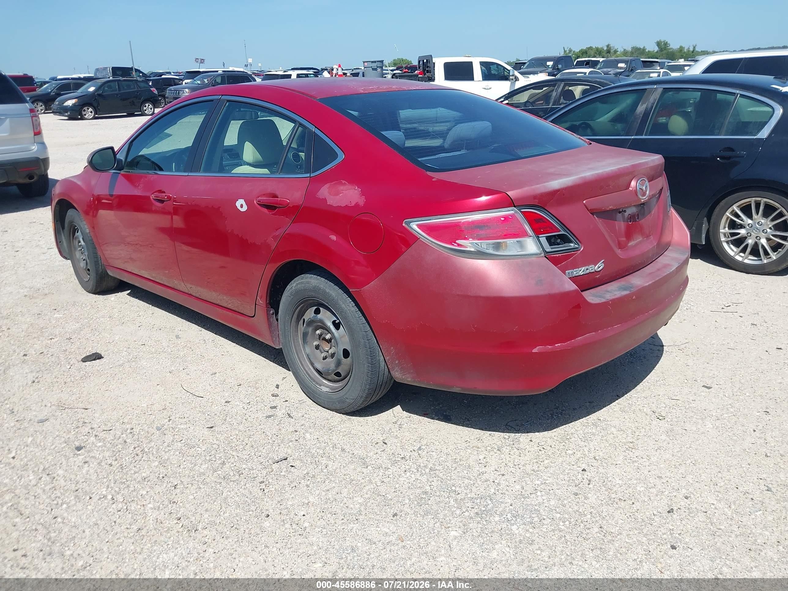 2010 Mazda Mazda6 I Sport Red vin: 1YVHZ8BH5A5M21639