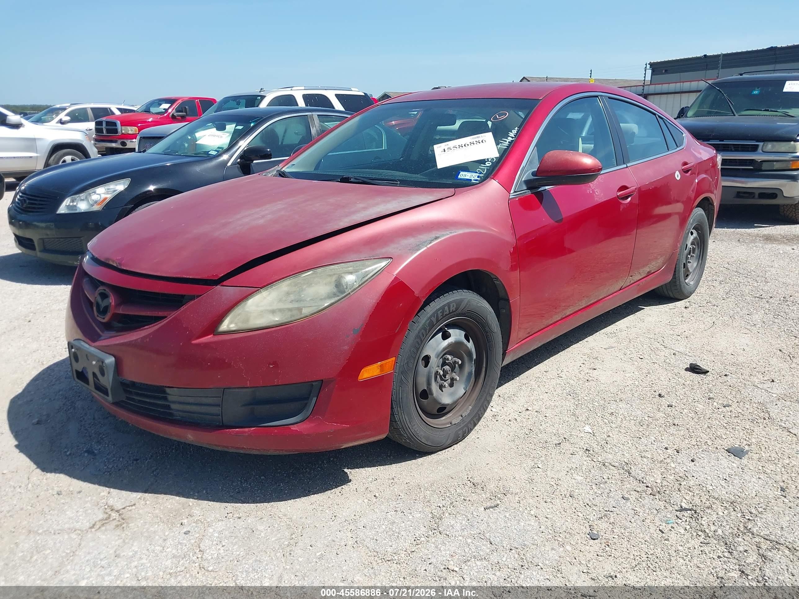 2010 Mazda Mazda6 I Sport Red vin: 1YVHZ8BH5A5M21639