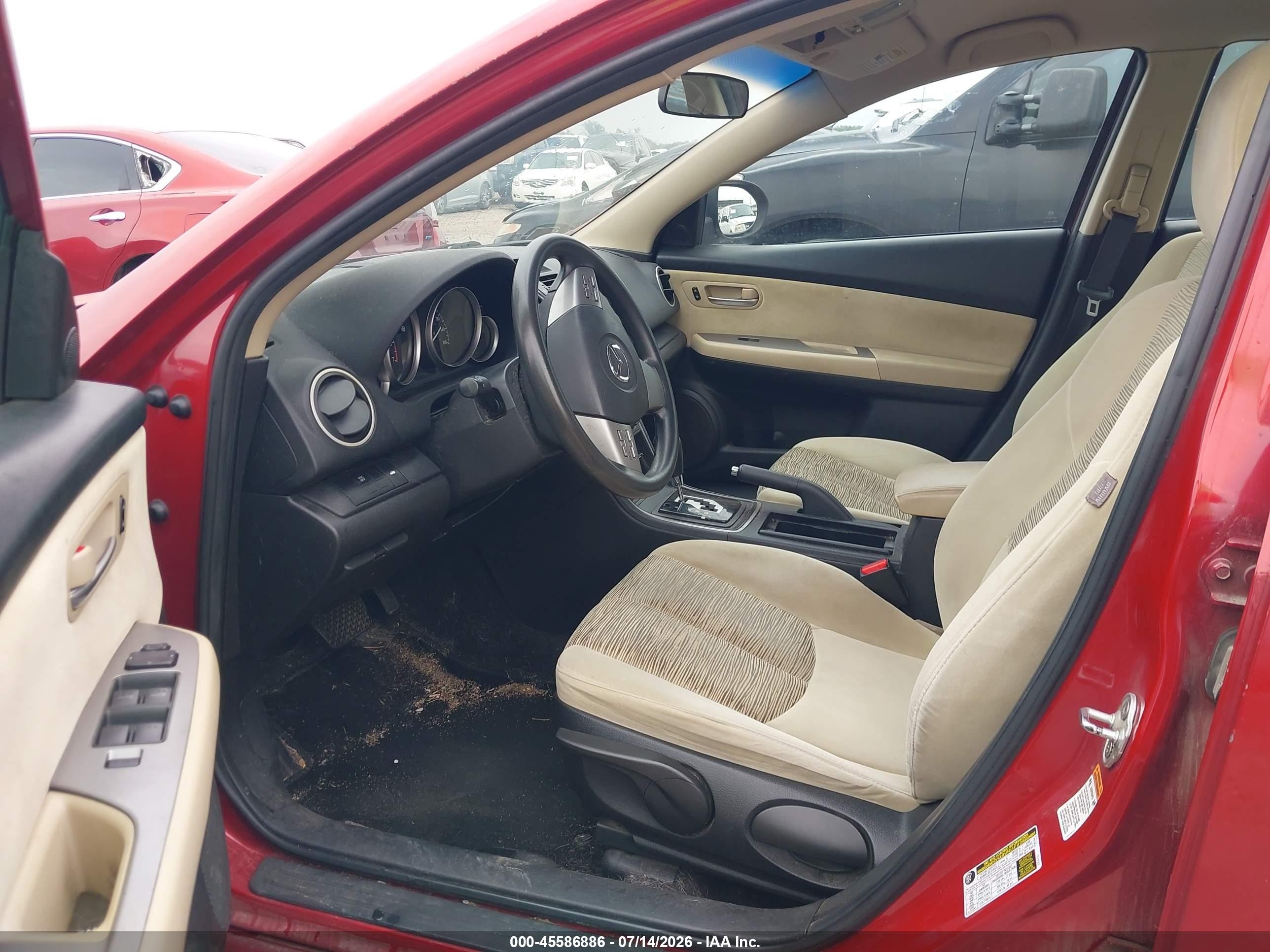 2010 Mazda Mazda6 I Sport Red vin: 1YVHZ8BH5A5M21639