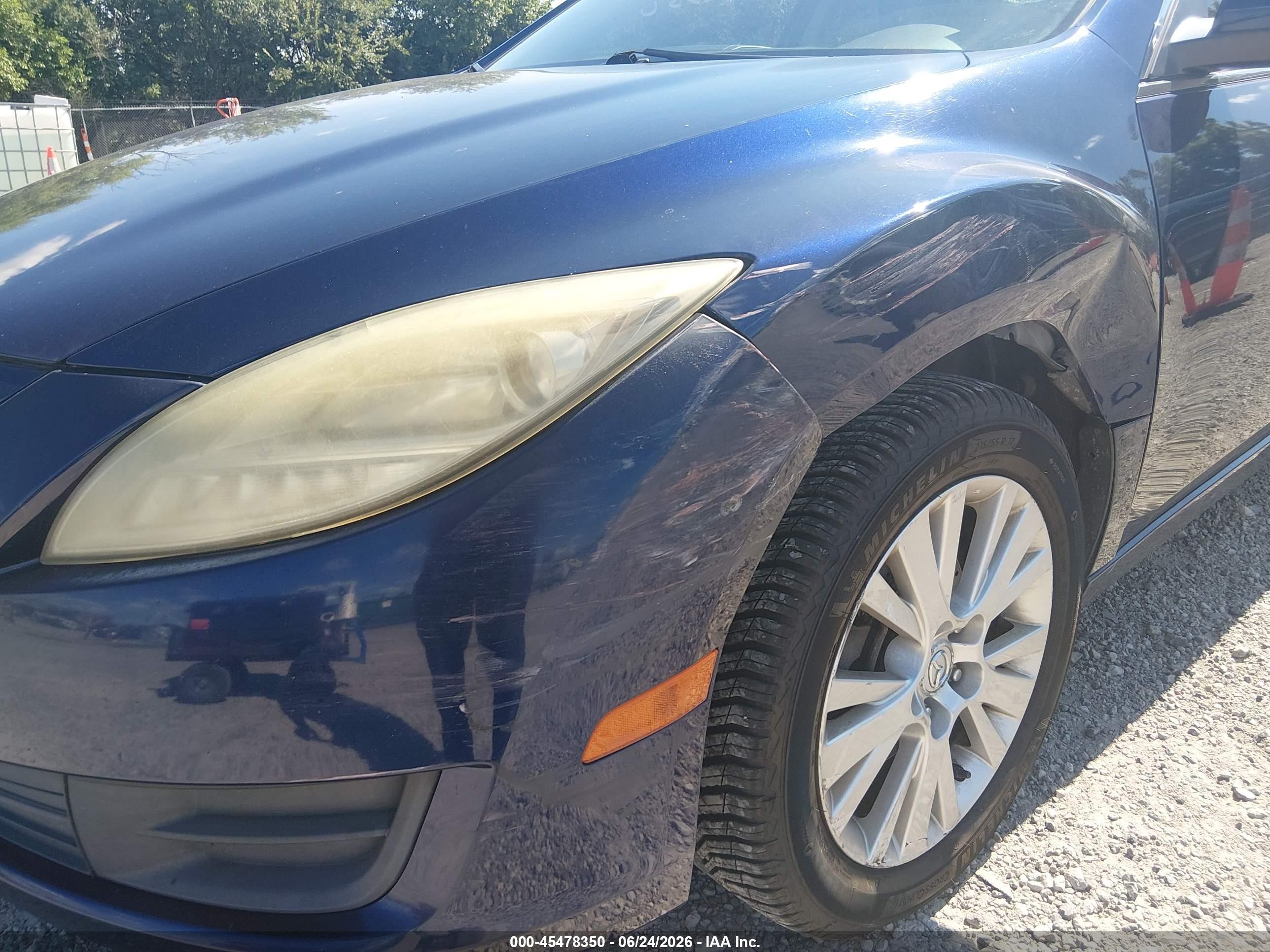 2010 Mazda Mazda6 I Sport Blue vin: 1YVHZ8BH5A5M22113