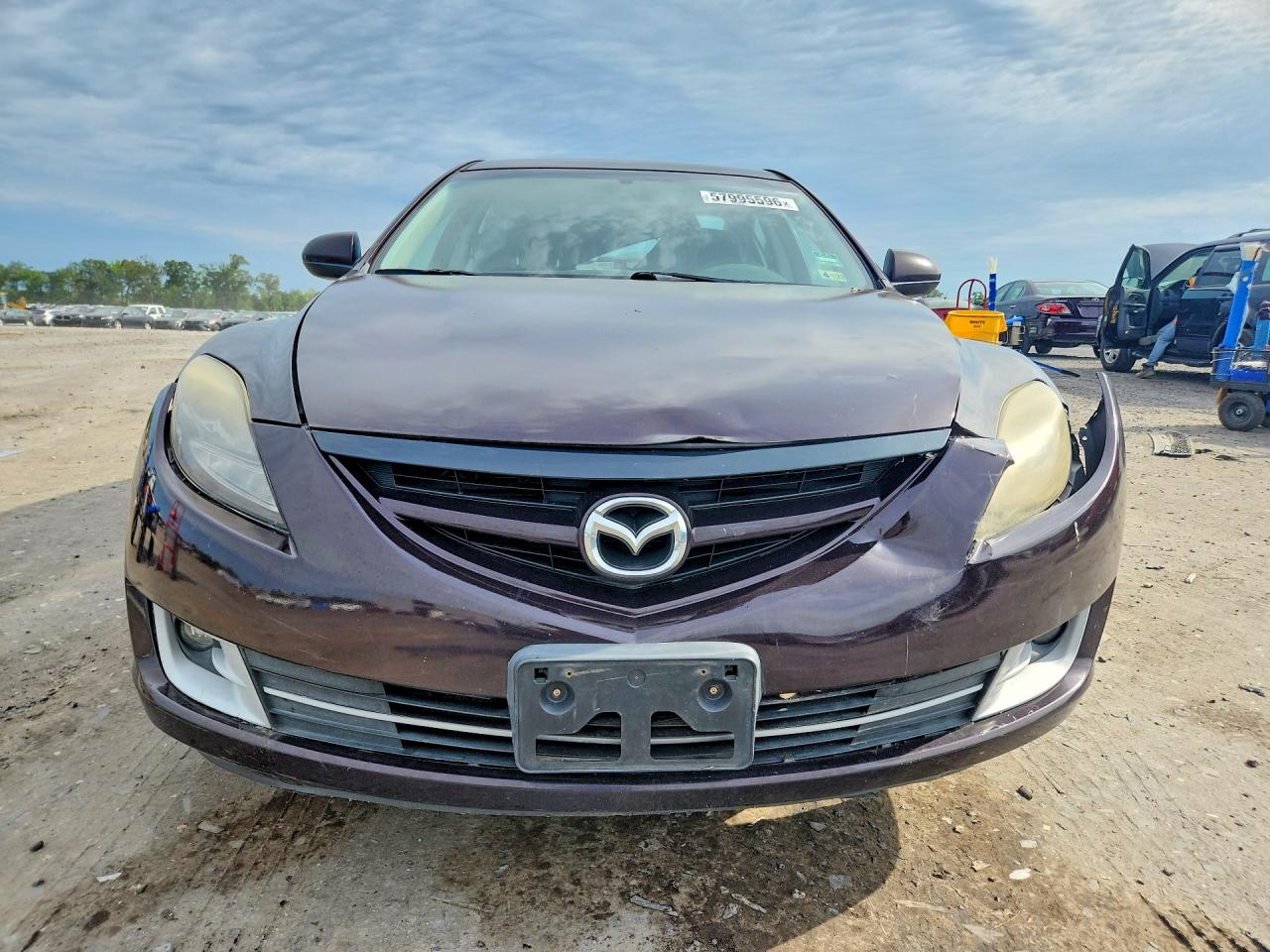 2010 Mazda 6 I Grand Touring Au Бордовый vin: 1YVHZ8BH5A5M38893