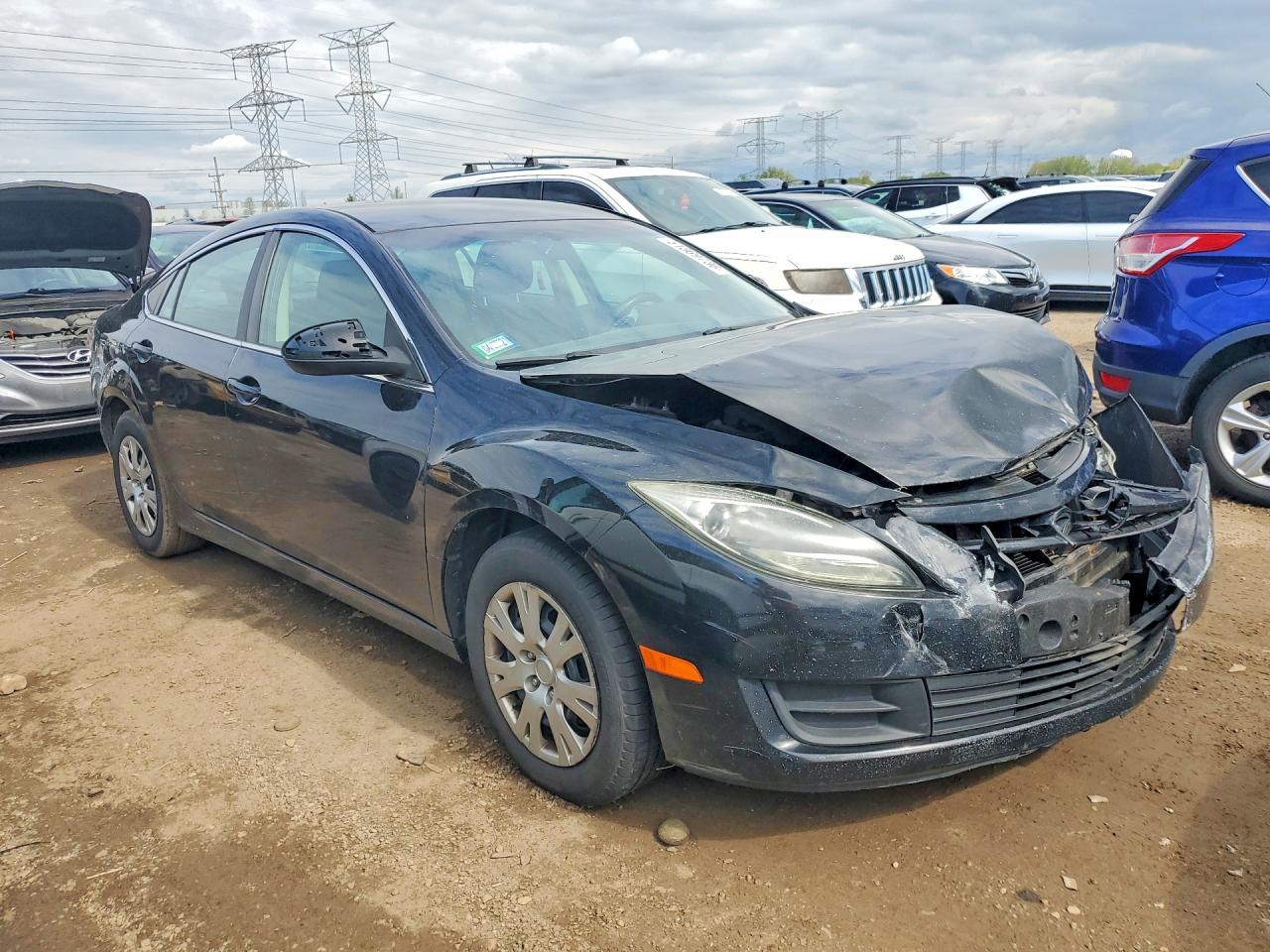 2011 Mazda 6 I Черный vin: 1YVHZ8BH5B5M00565
