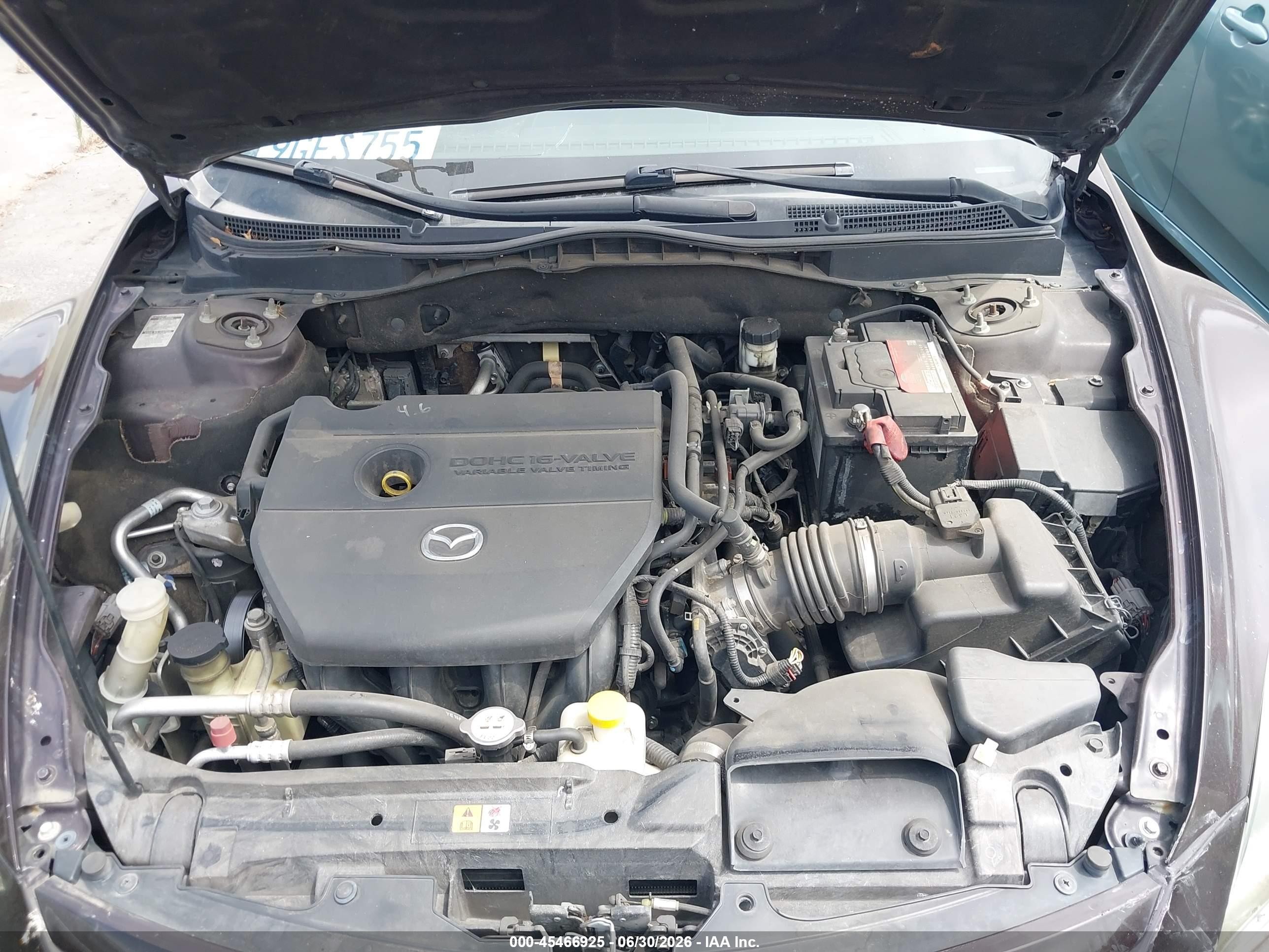 2011 Mazda Mazda6 I Sport Бордовый vin: 1YVHZ8BH5B5M20105