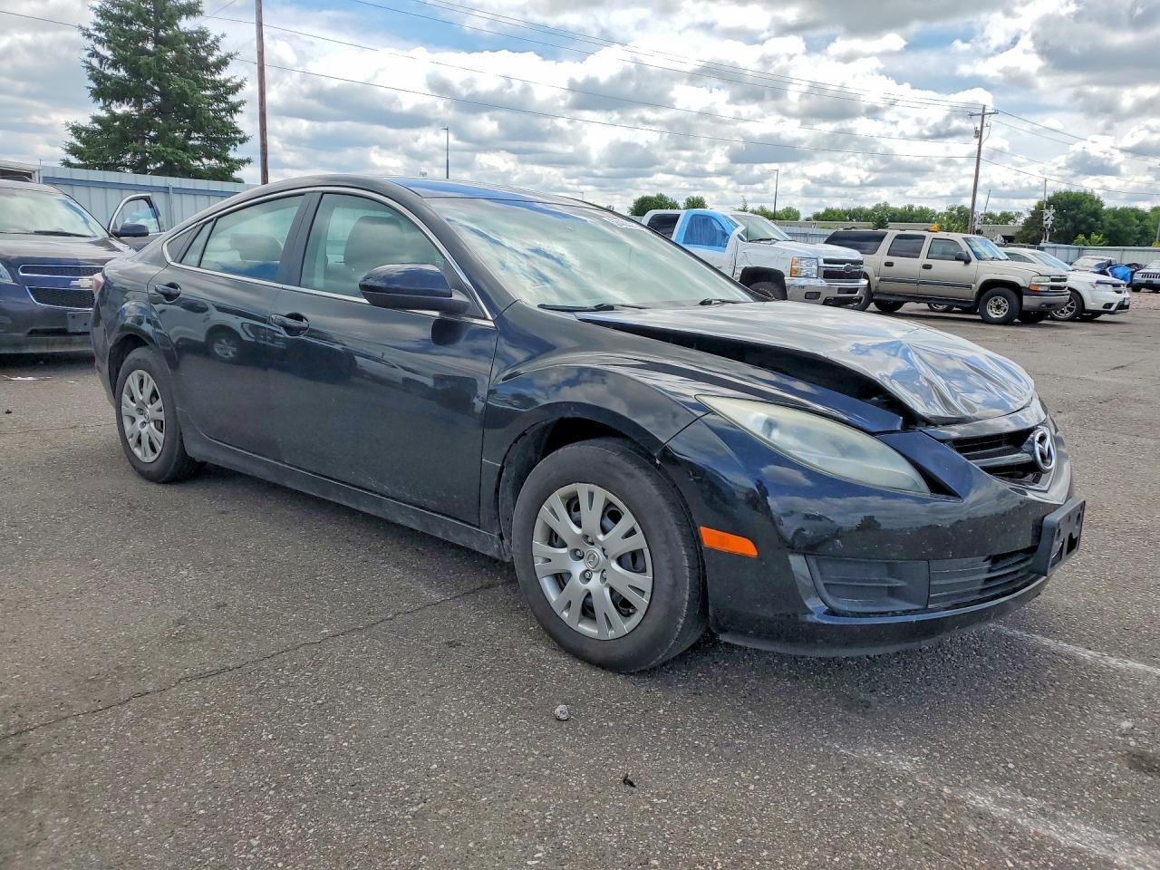 2012 Mazda 6 I Black vin: 1YVHZ8BH6C5M21605
