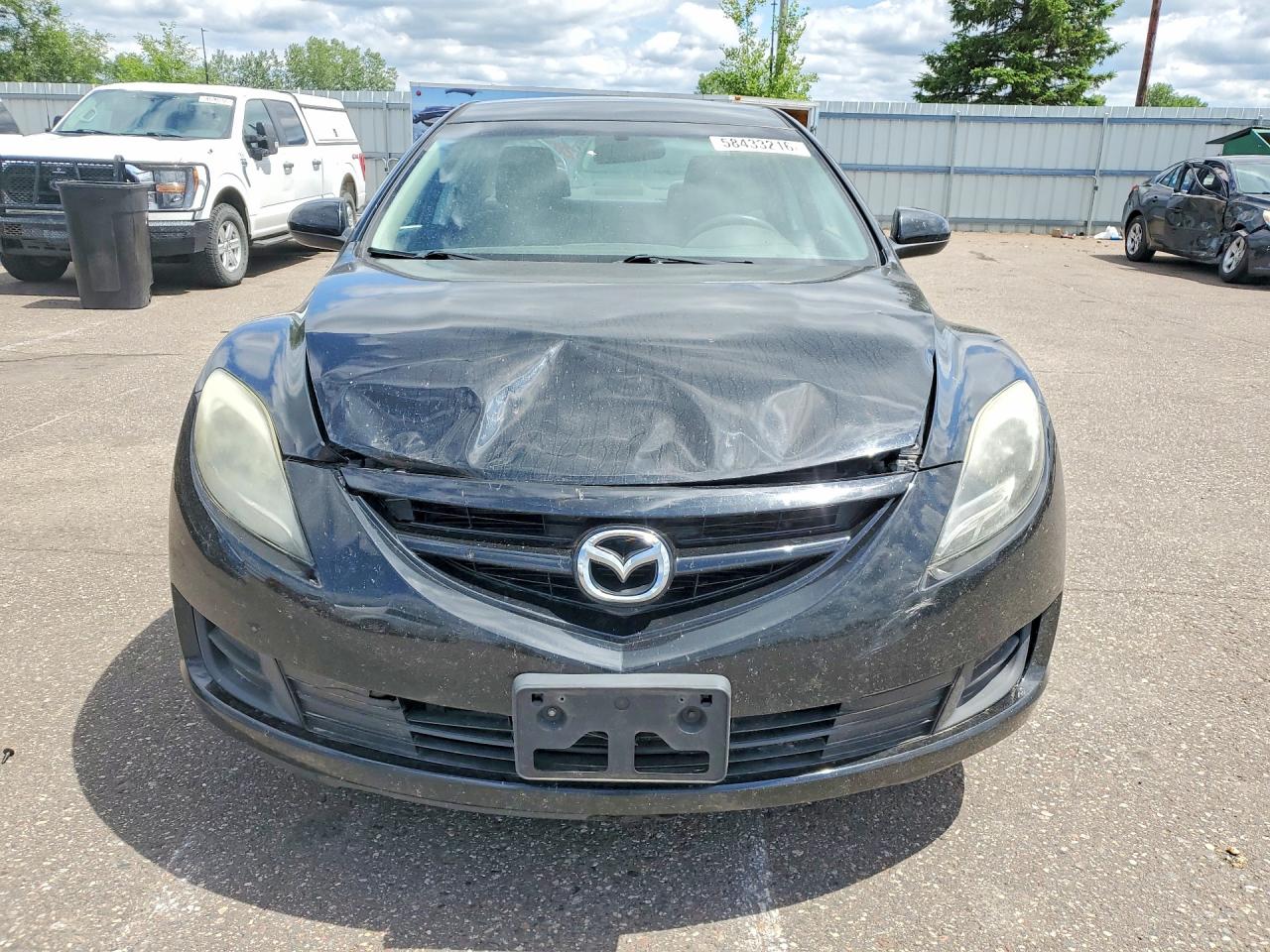 2012 Mazda 6 I Black vin: 1YVHZ8BH6C5M21605