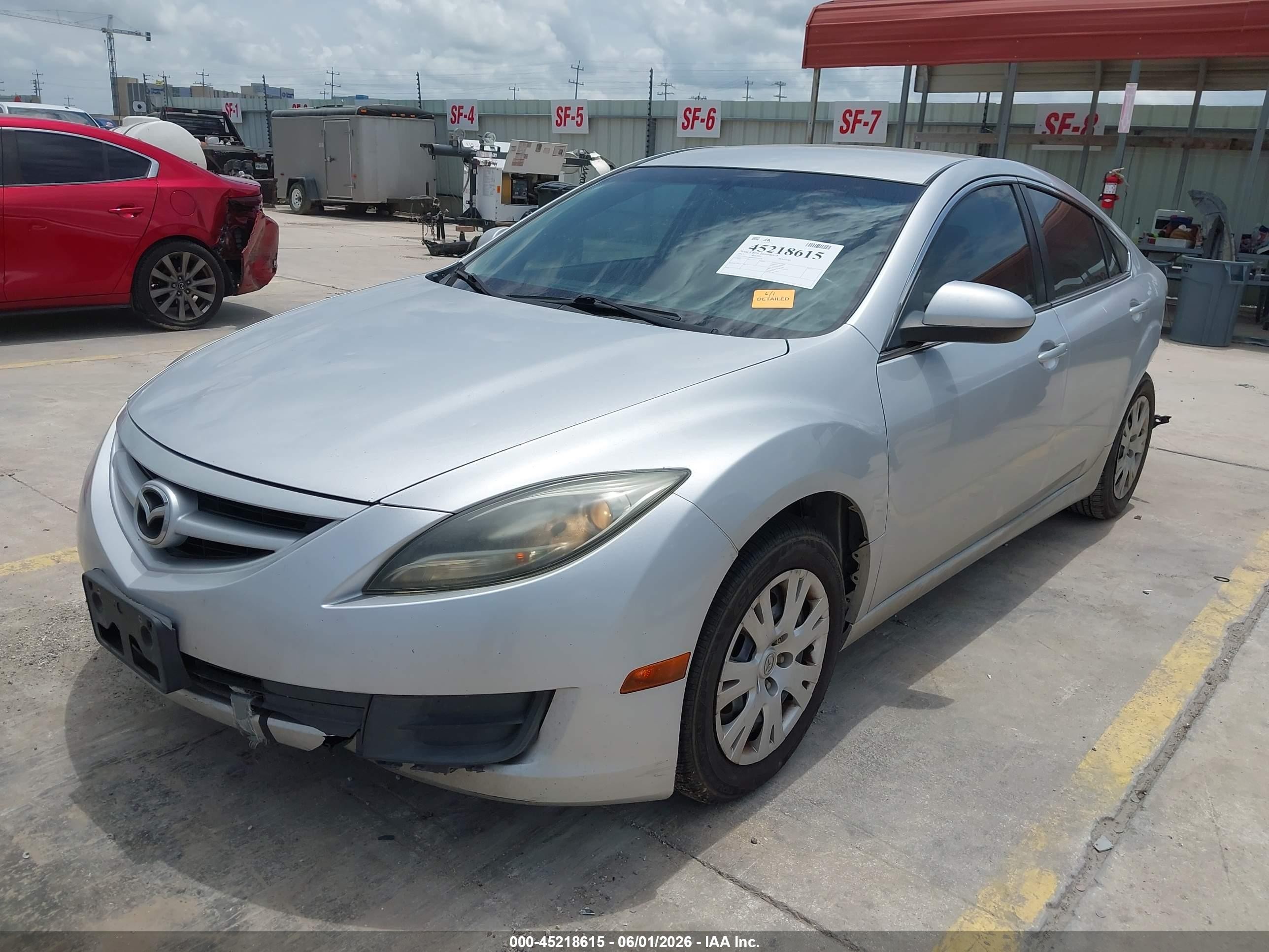2013 Mazda Mazda6 I Sport Silver vin: 1YVHZ8BH6D5M14218