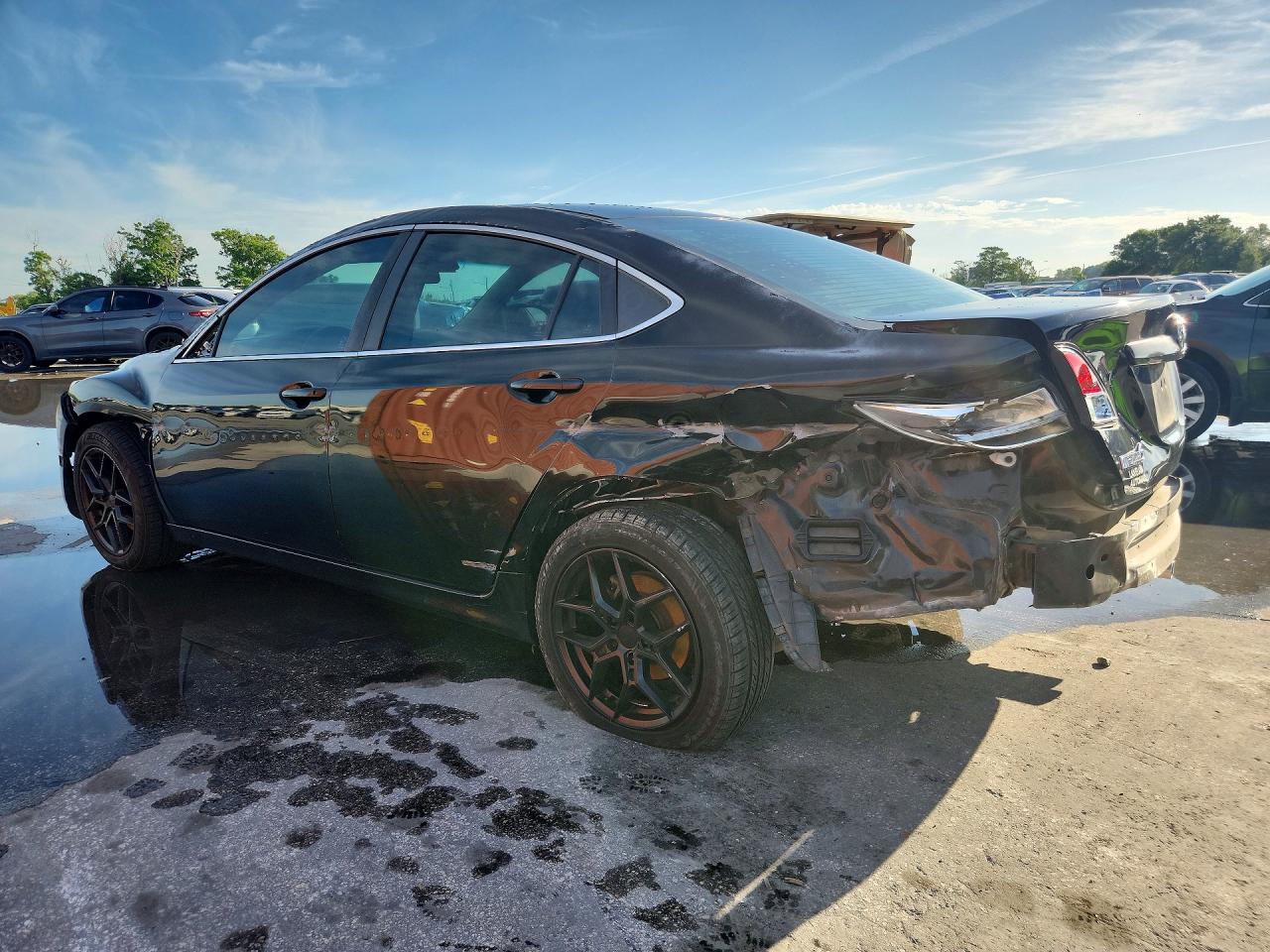 2011 Mazda 6 I Черный vin: 1YVHZ8BH7B5M00082