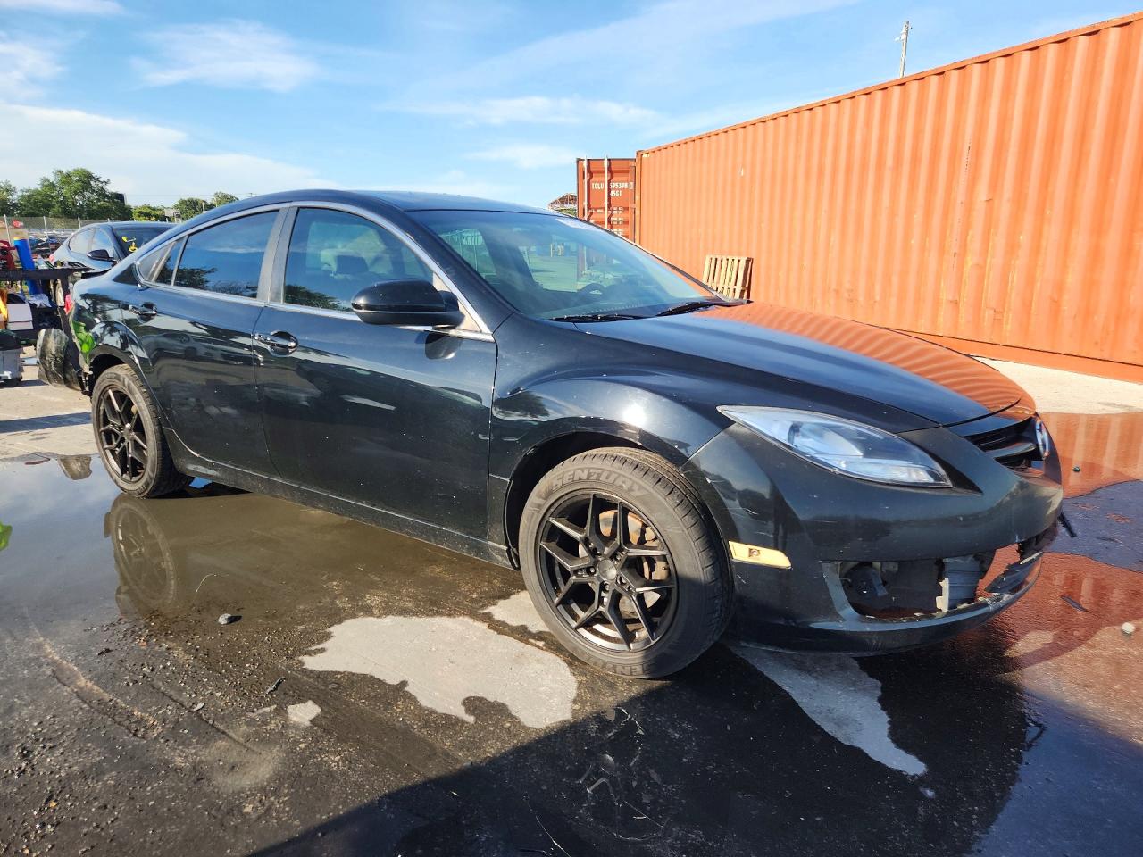 2011 Mazda 6 I Черный vin: 1YVHZ8BH7B5M00082