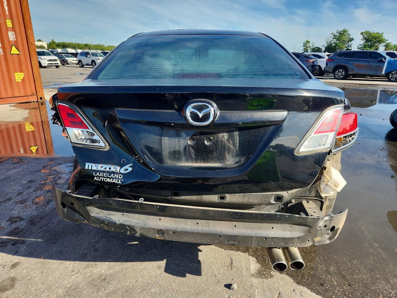 2011 Mazda 6 I Черный vin: 1YVHZ8BH7B5M00082