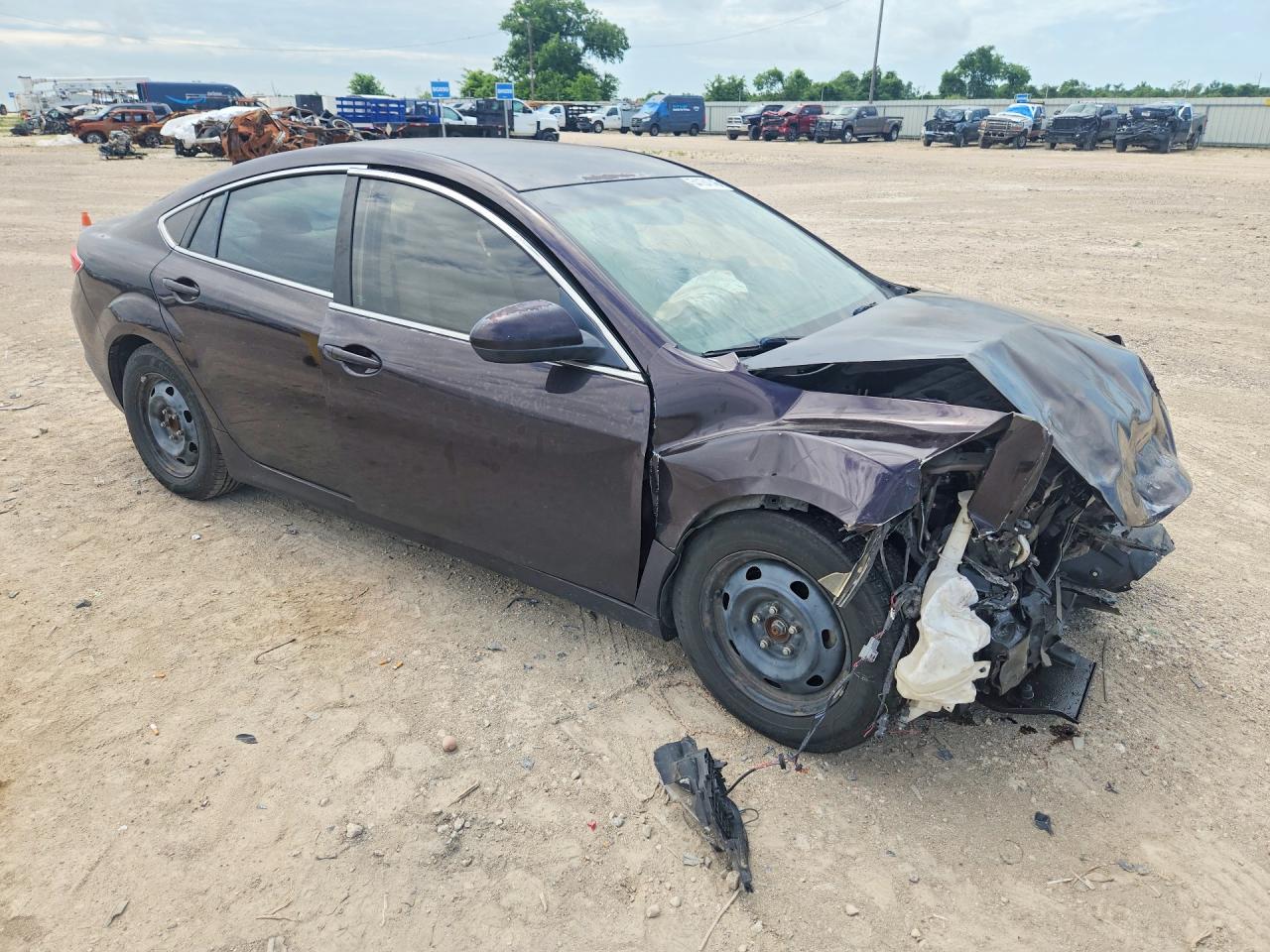 2011 Mazda 6 I Maroon vin: 1YVHZ8BH7B5M08327