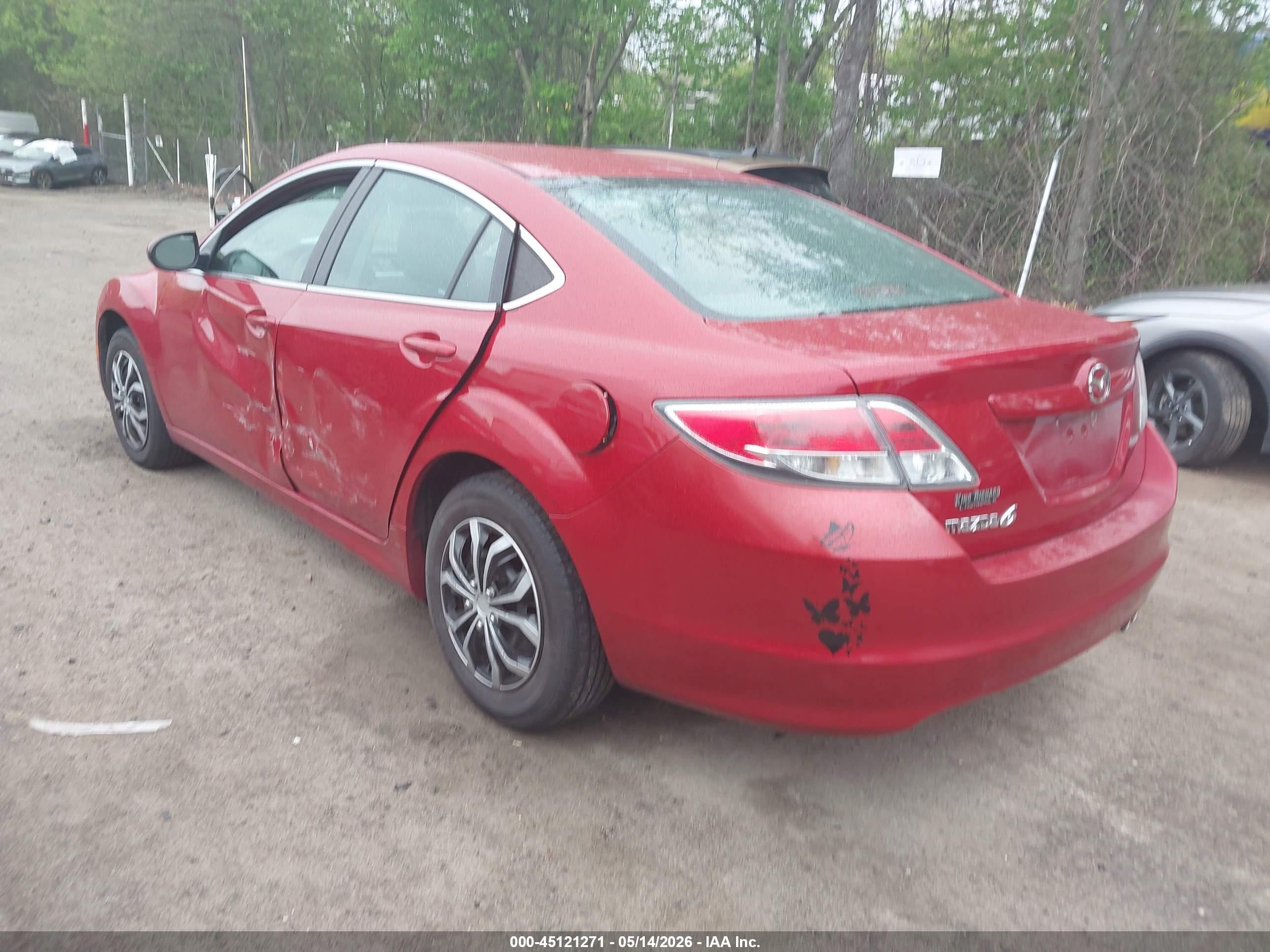2011 Mazda Mazda6 I Sport Red vin: 1YVHZ8BH7B5M10174