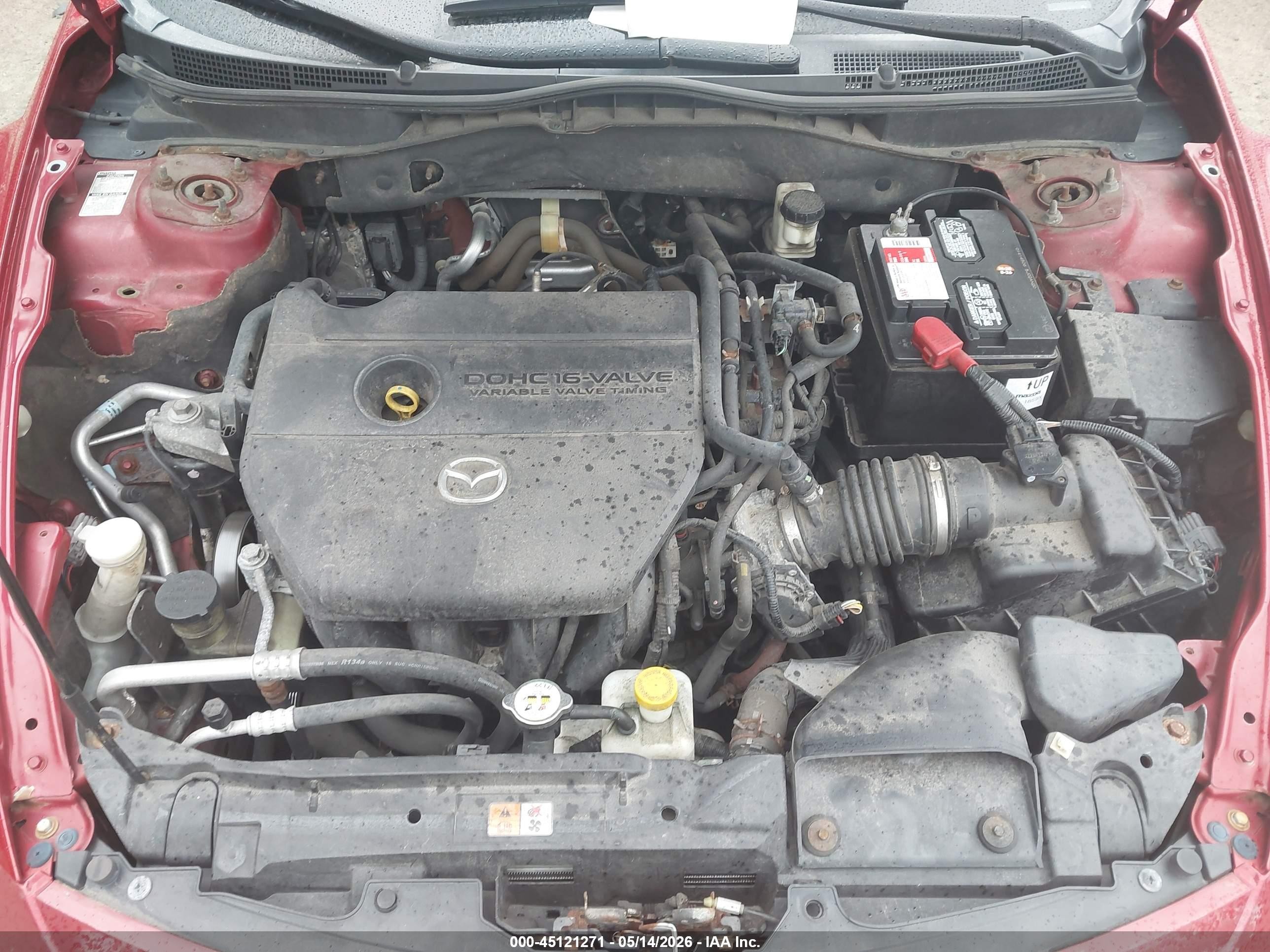 2011 Mazda Mazda6 I Sport Red vin: 1YVHZ8BH7B5M10174