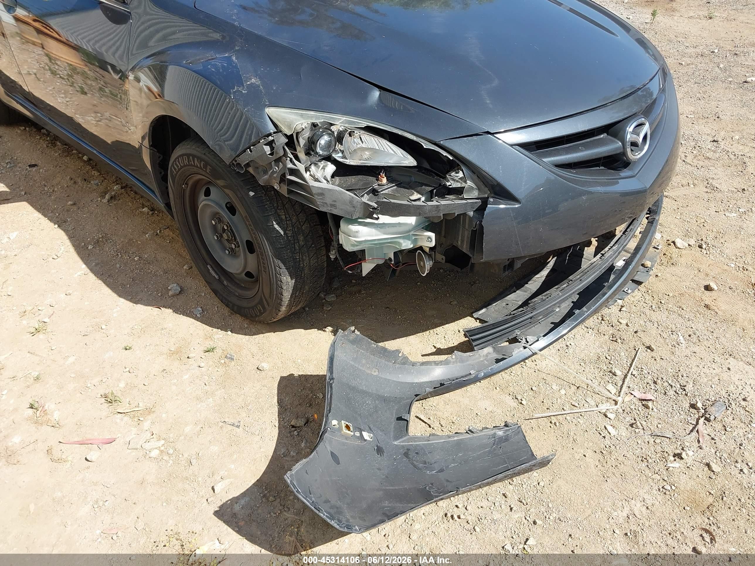 2013 Mazda Mazda6 I Sport Серый vin: 1YVHZ8BH7D5M08878