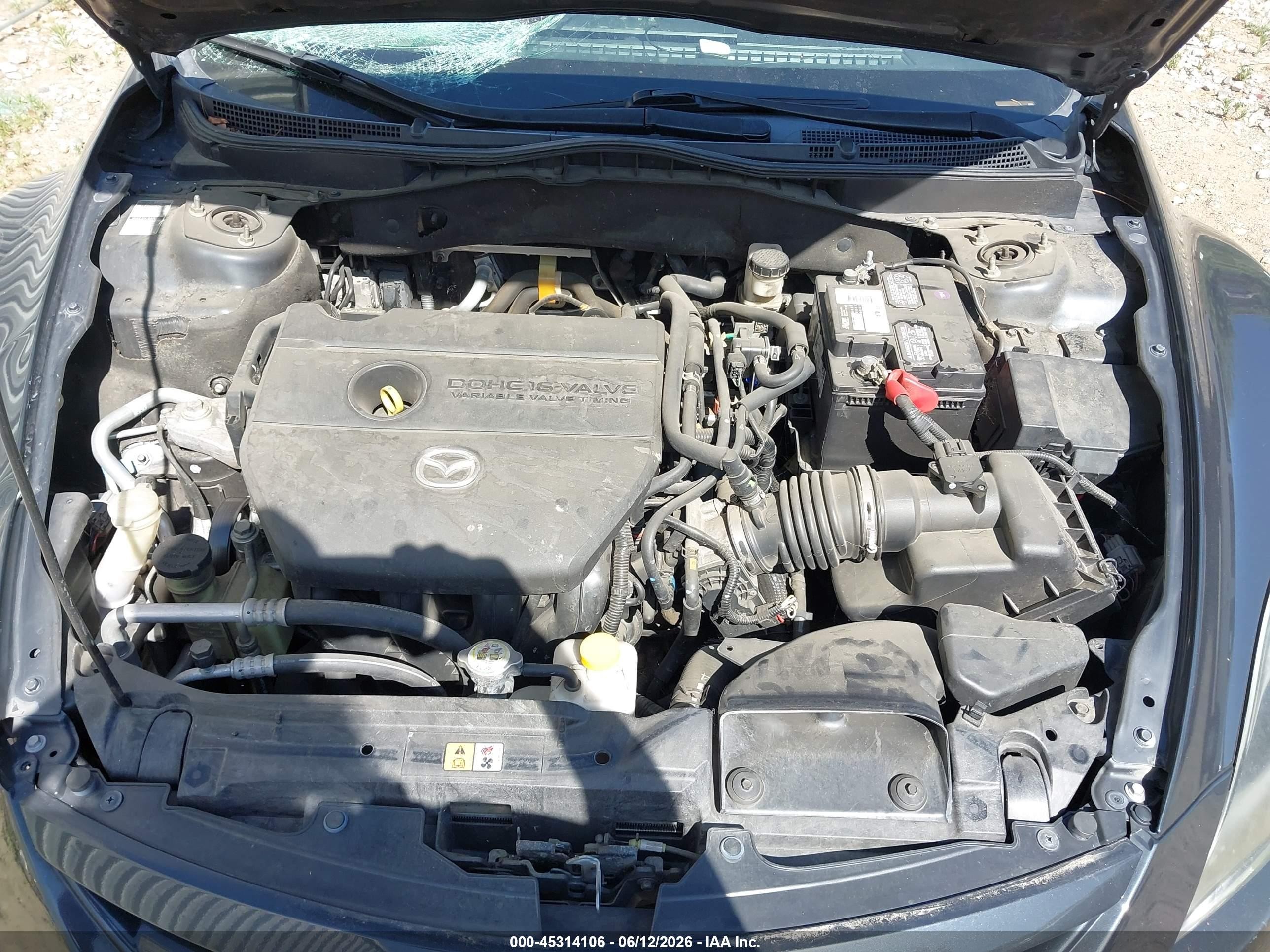 2013 Mazda Mazda6 I Sport Серый vin: 1YVHZ8BH7D5M08878