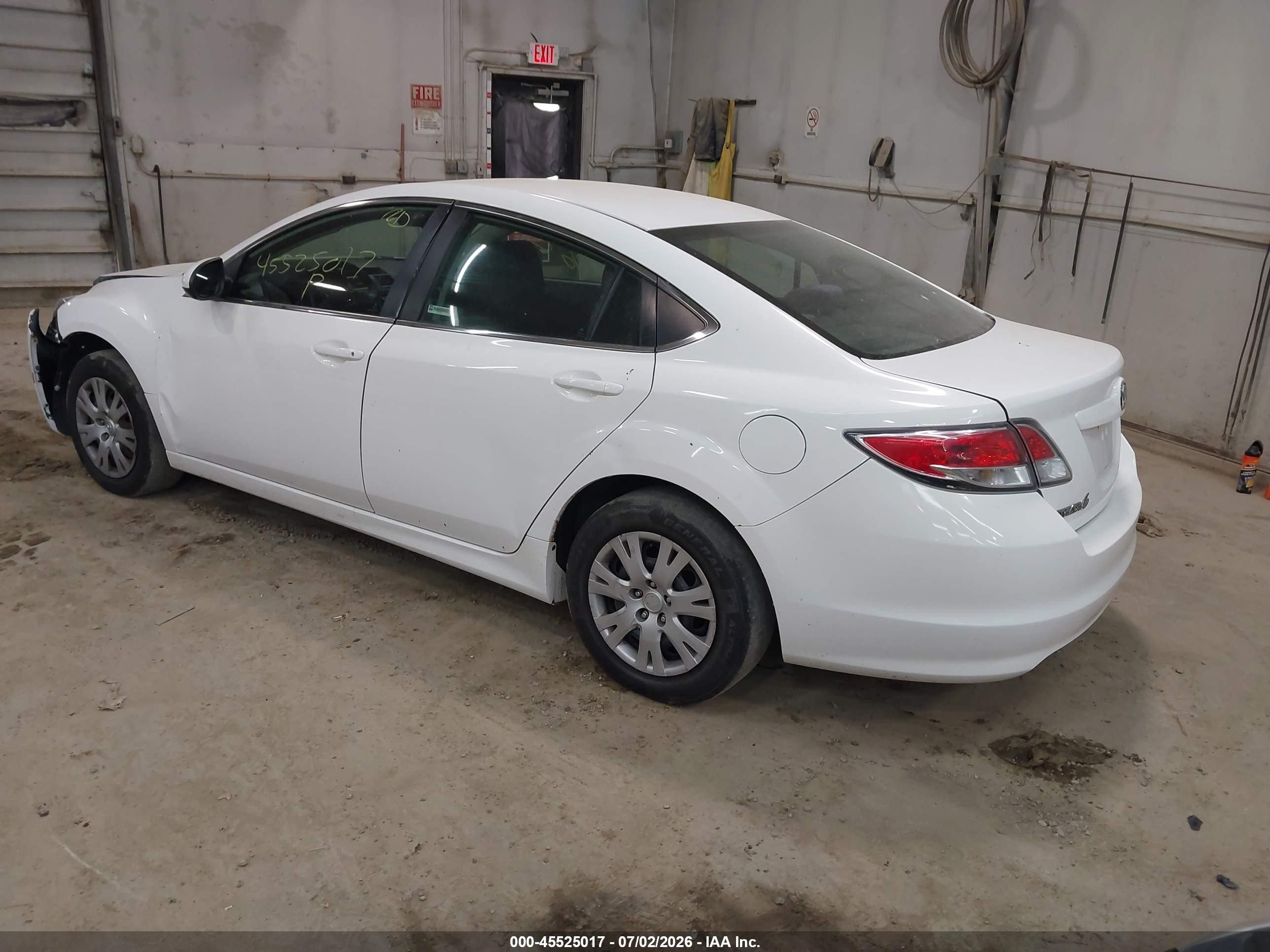 2010 Mazda Mazda6 I Sport White vin: 1YVHZ8BH8A5M14250