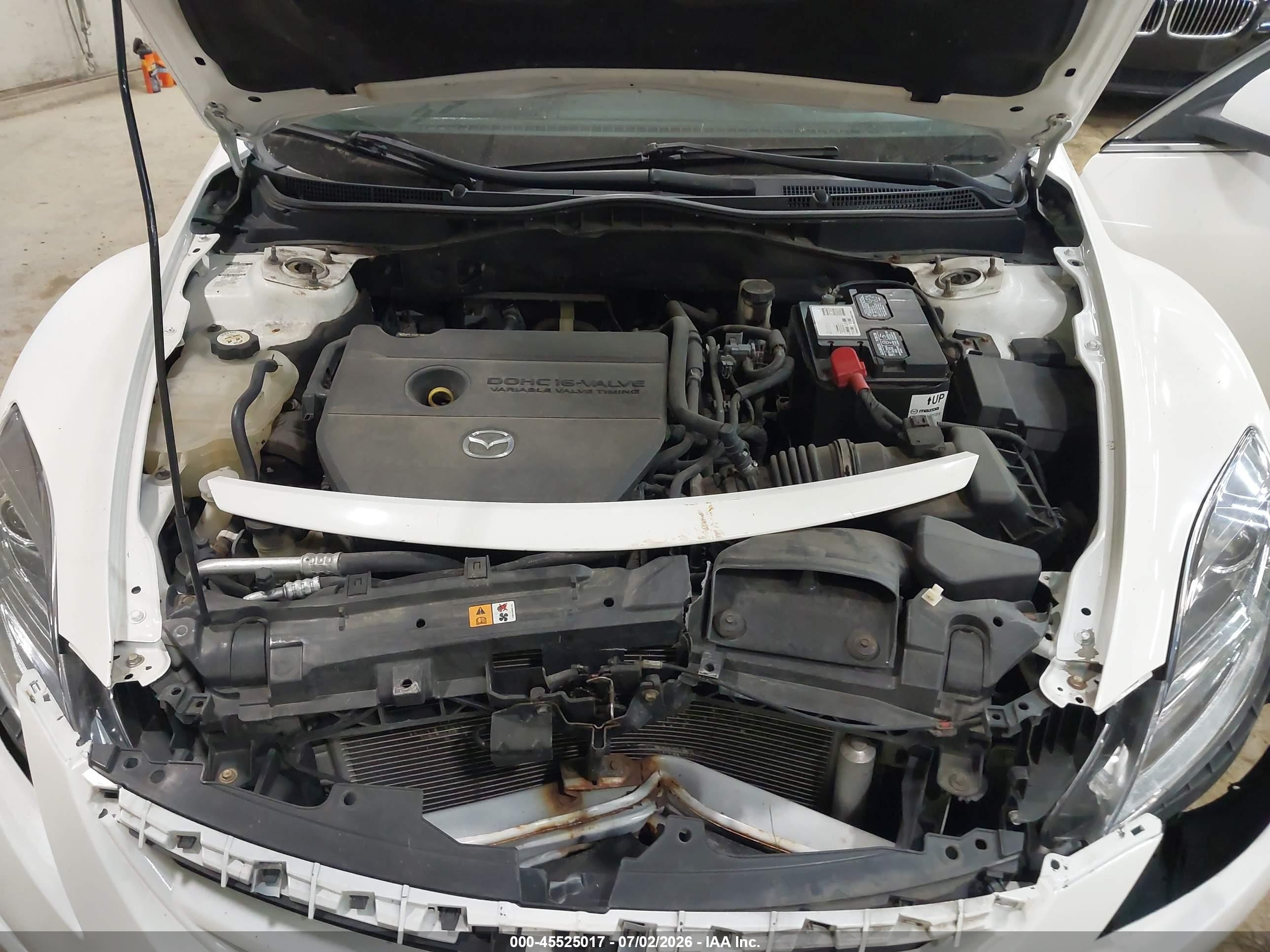 2010 Mazda Mazda6 I Sport White vin: 1YVHZ8BH8A5M14250