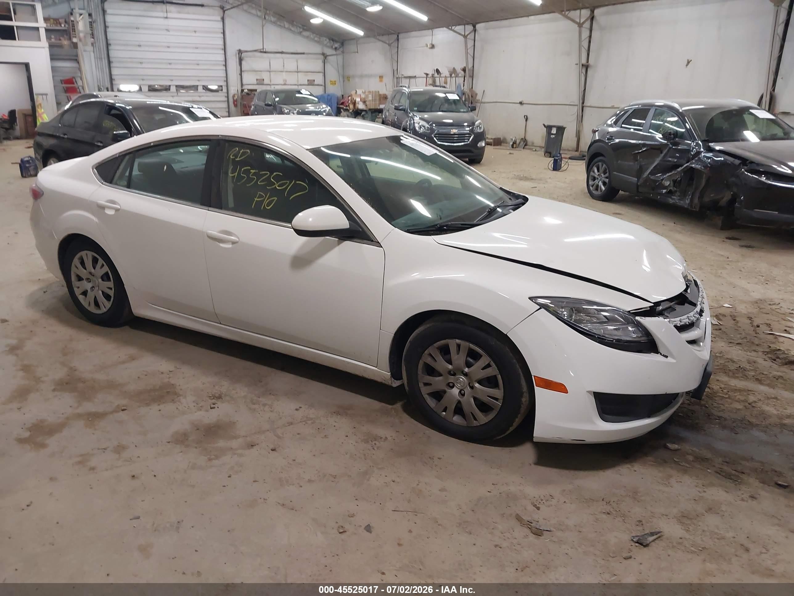 2010 Mazda Mazda6 I Sport White vin: 1YVHZ8BH8A5M14250