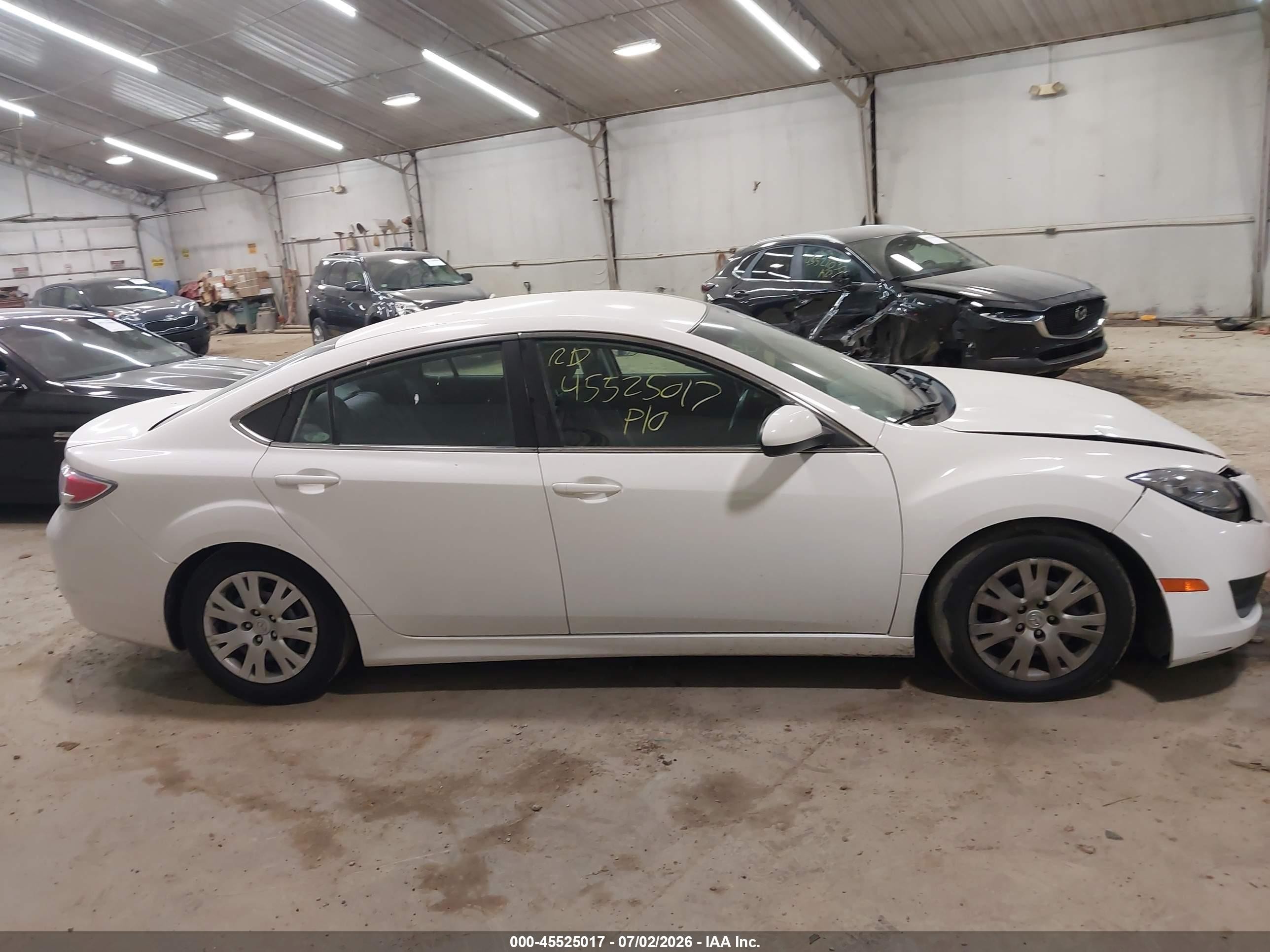 2010 Mazda Mazda6 I Sport White vin: 1YVHZ8BH8A5M14250