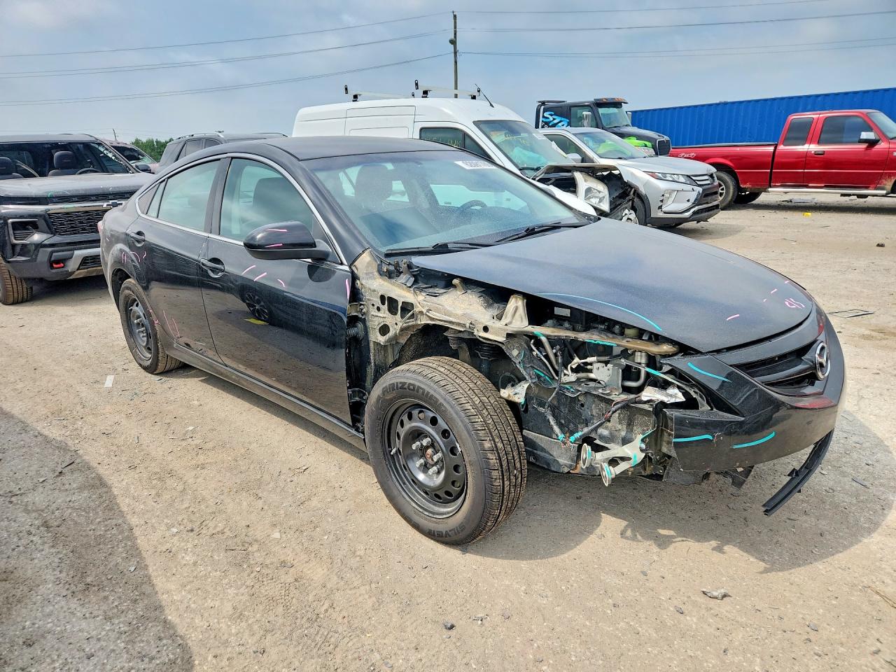2011 Mazda 6 I Black vin: 1YVHZ8BH8B5M20793
