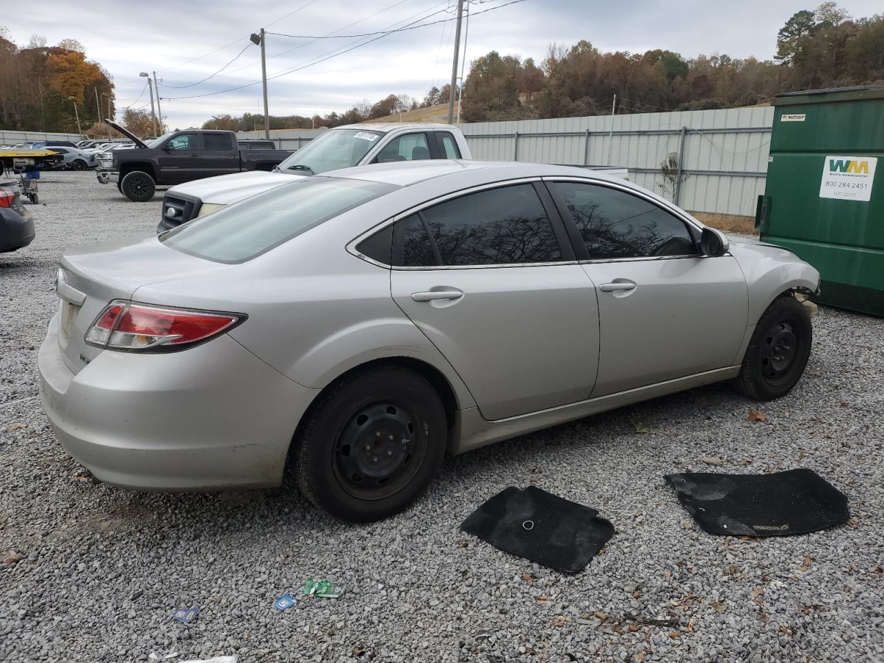 2012 Mazda 6 I Silver vin: 1YVHZ8BH8C5M03266