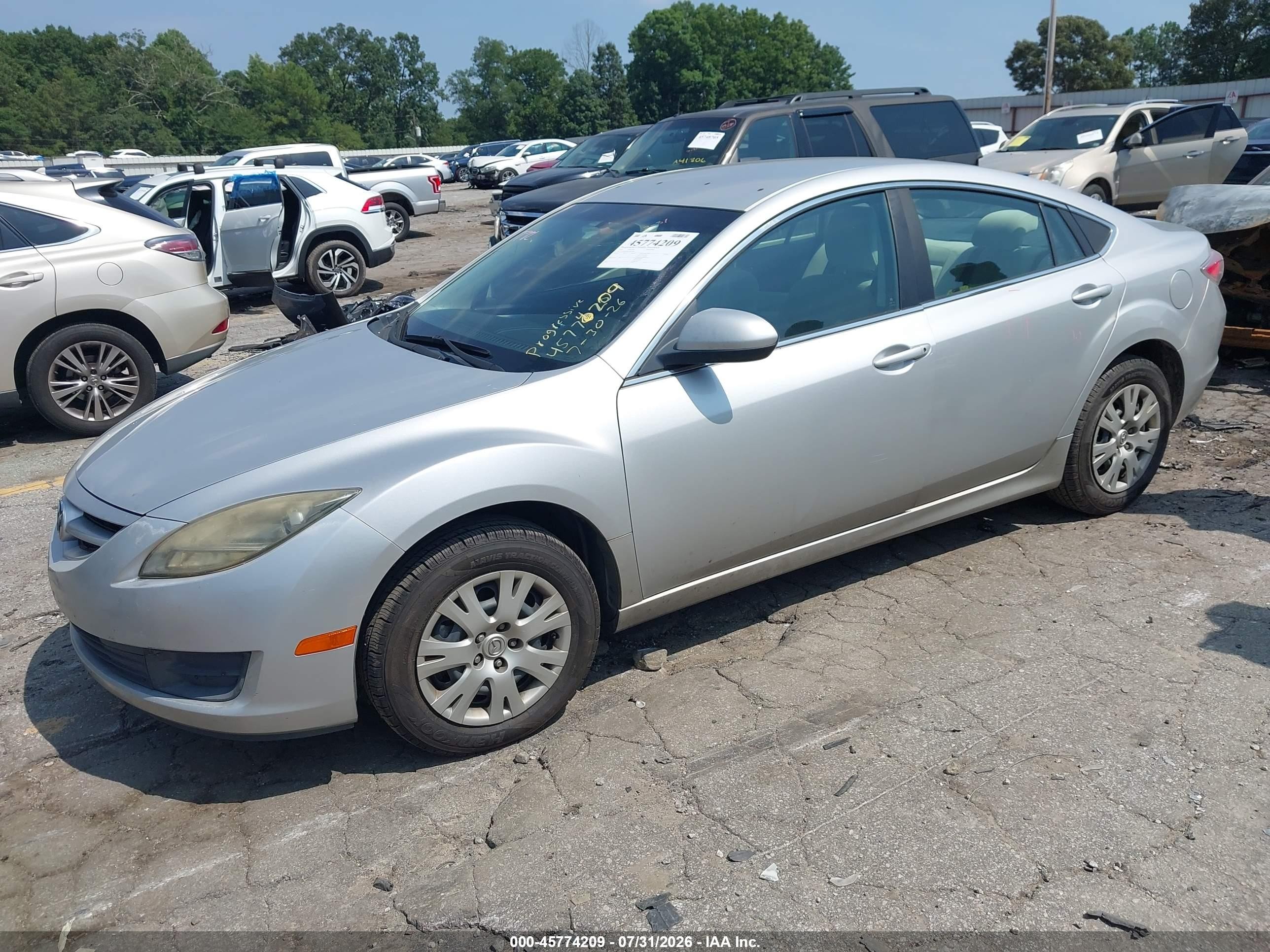 2010 Mazda Mazda6 I Sport Silver vin: 1YVHZ8BH9A5M21840