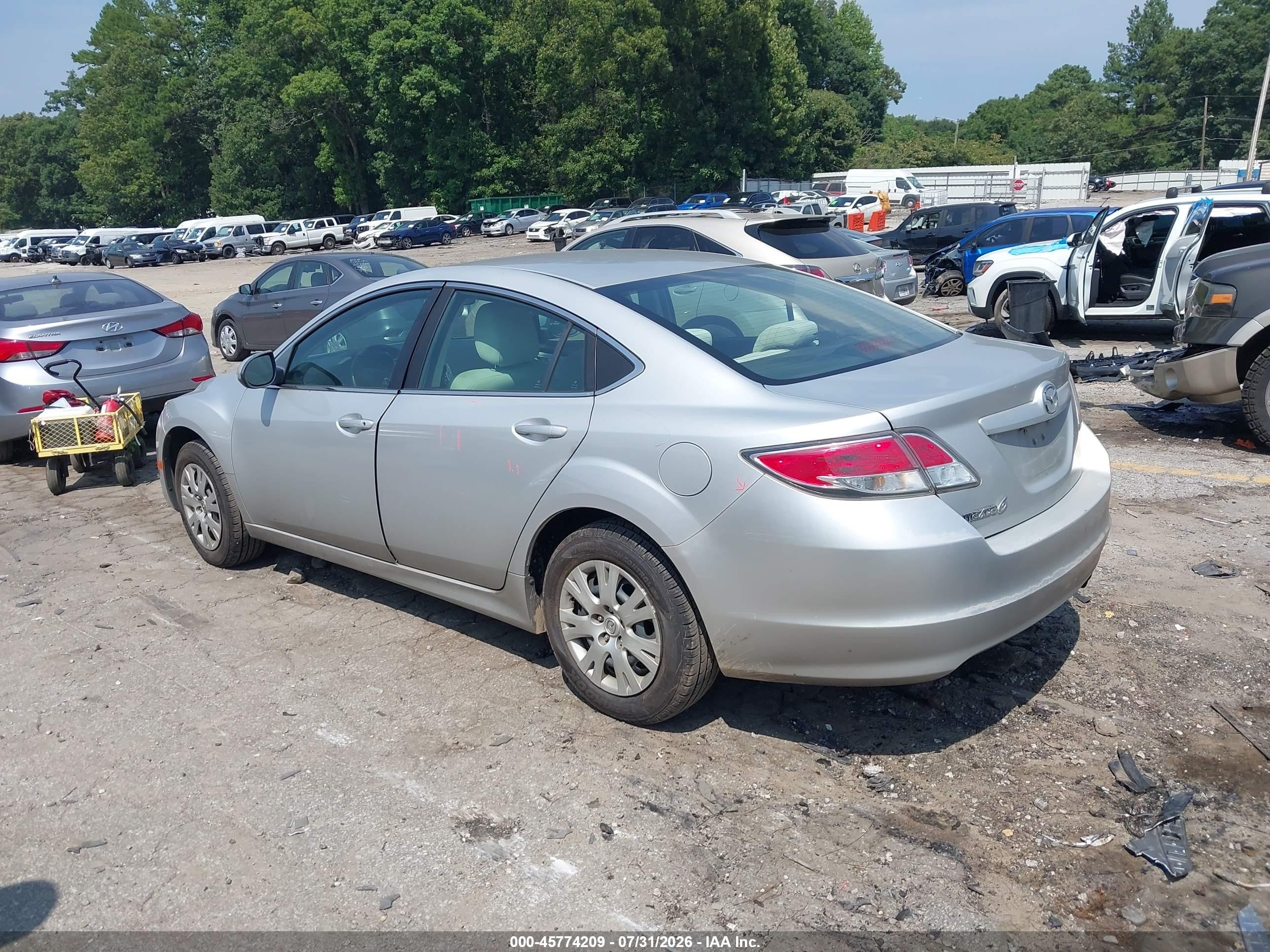 2010 Mazda Mazda6 I Sport Silver vin: 1YVHZ8BH9A5M21840
