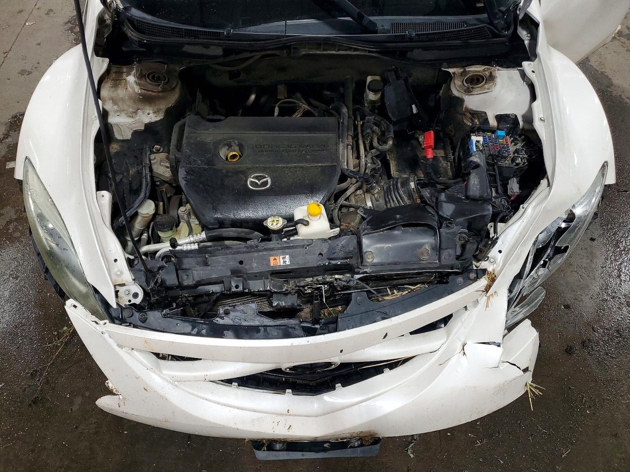 2012 Mazda 6 I White vin: 1YVHZ8BH9C5M08072