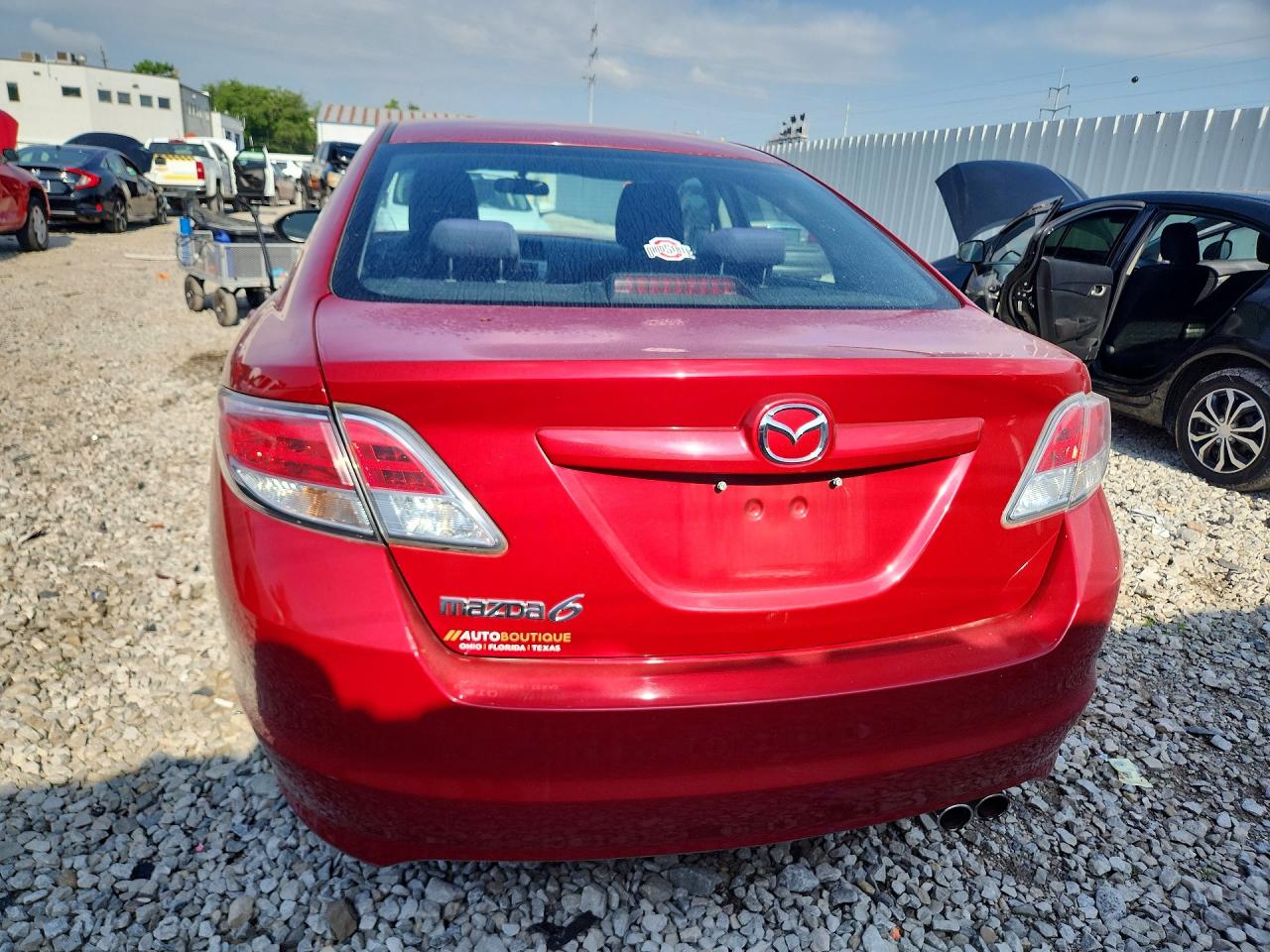 2012 Mazda 6 I Red vin: 1YVHZ8BH9C5M09075