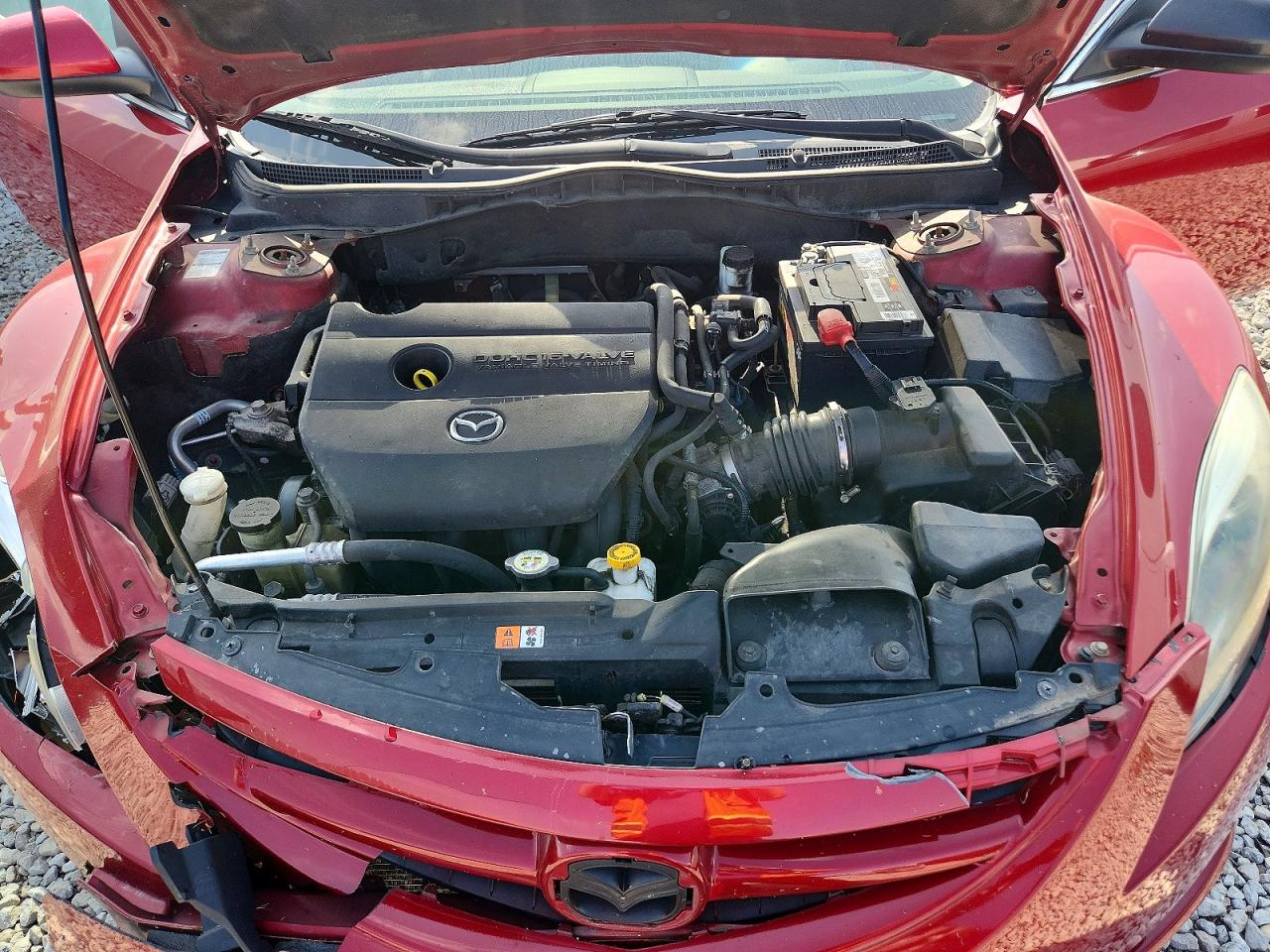 2012 Mazda 6 I Red vin: 1YVHZ8BH9C5M09075