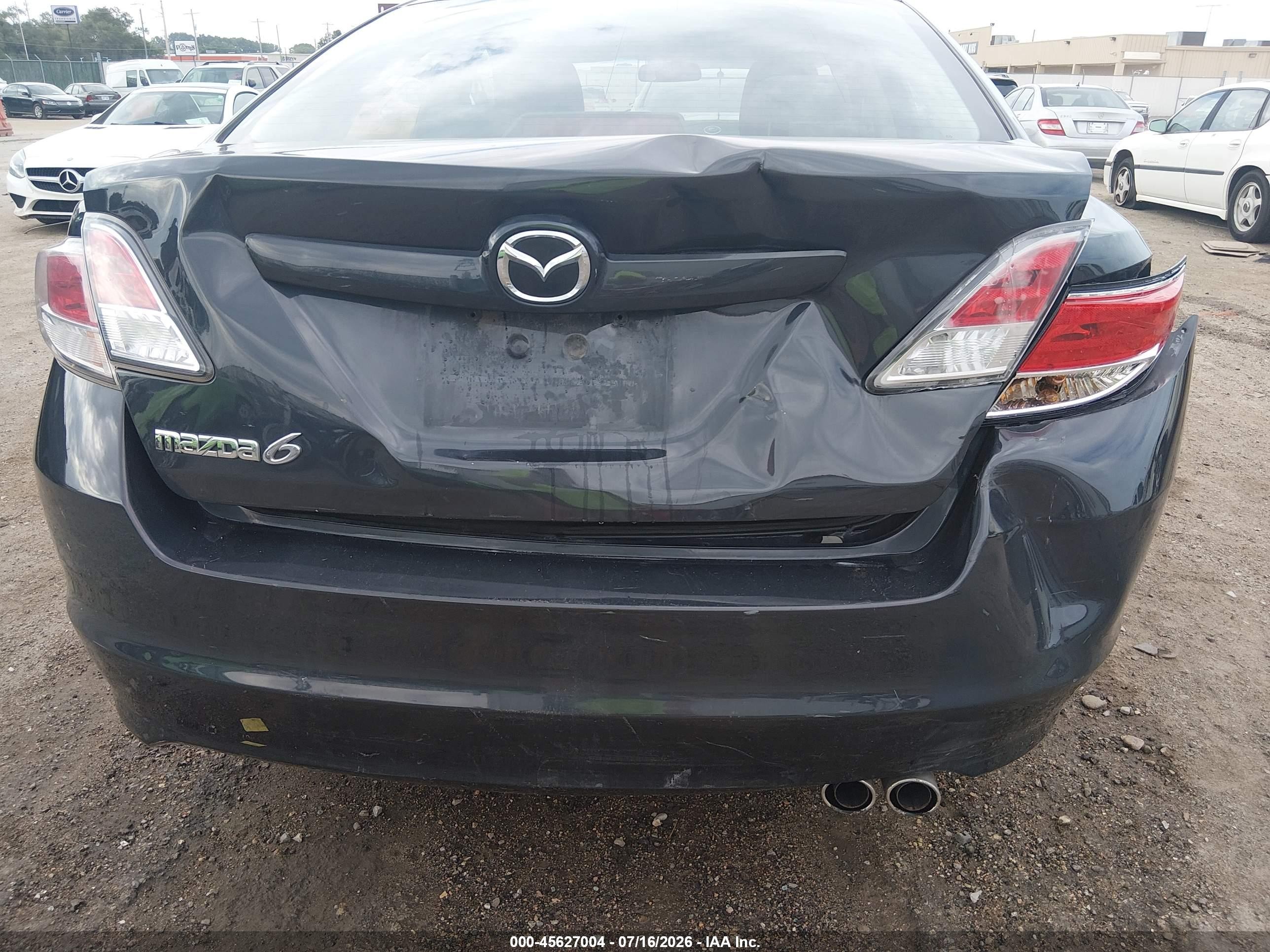 2012 Mazda Mazda6 I Sport Black vin: 1YVHZ8BHXC5M29996