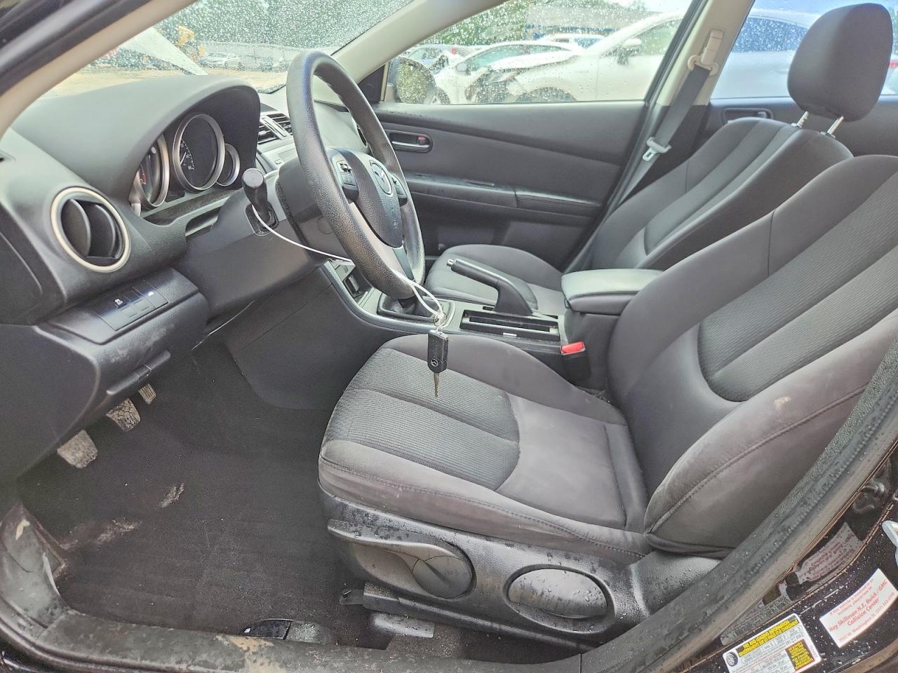 2012 Mazda 6 I Black vin: 1YVHZ8BHXC5M31845
