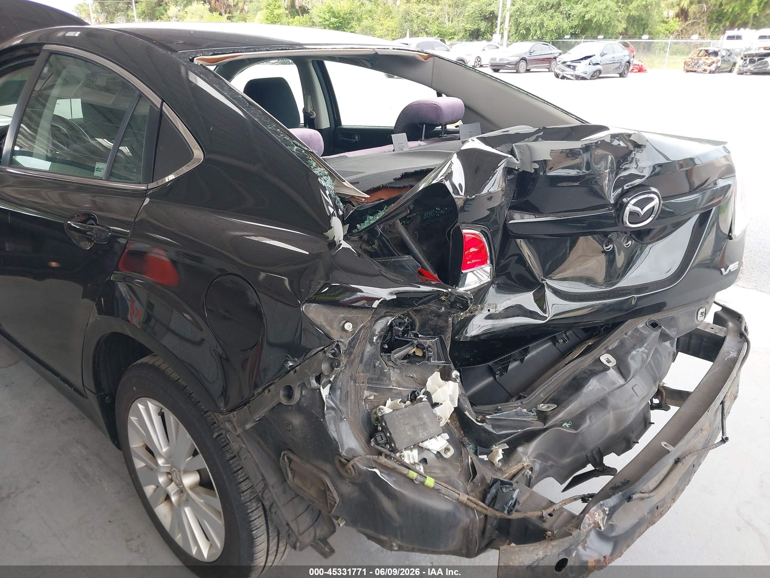2010 Mazda Mazda6 S Touring Plus Black vin: 1YVHZ8CB0A5M03172