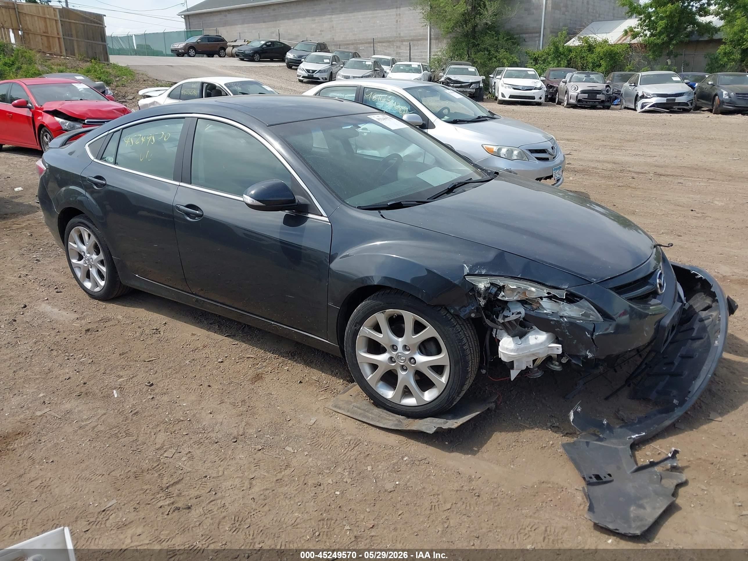 2013 Mazda Mazda6 S Grand Touring Gray vin: 1YVHZ8CB0D5M03435