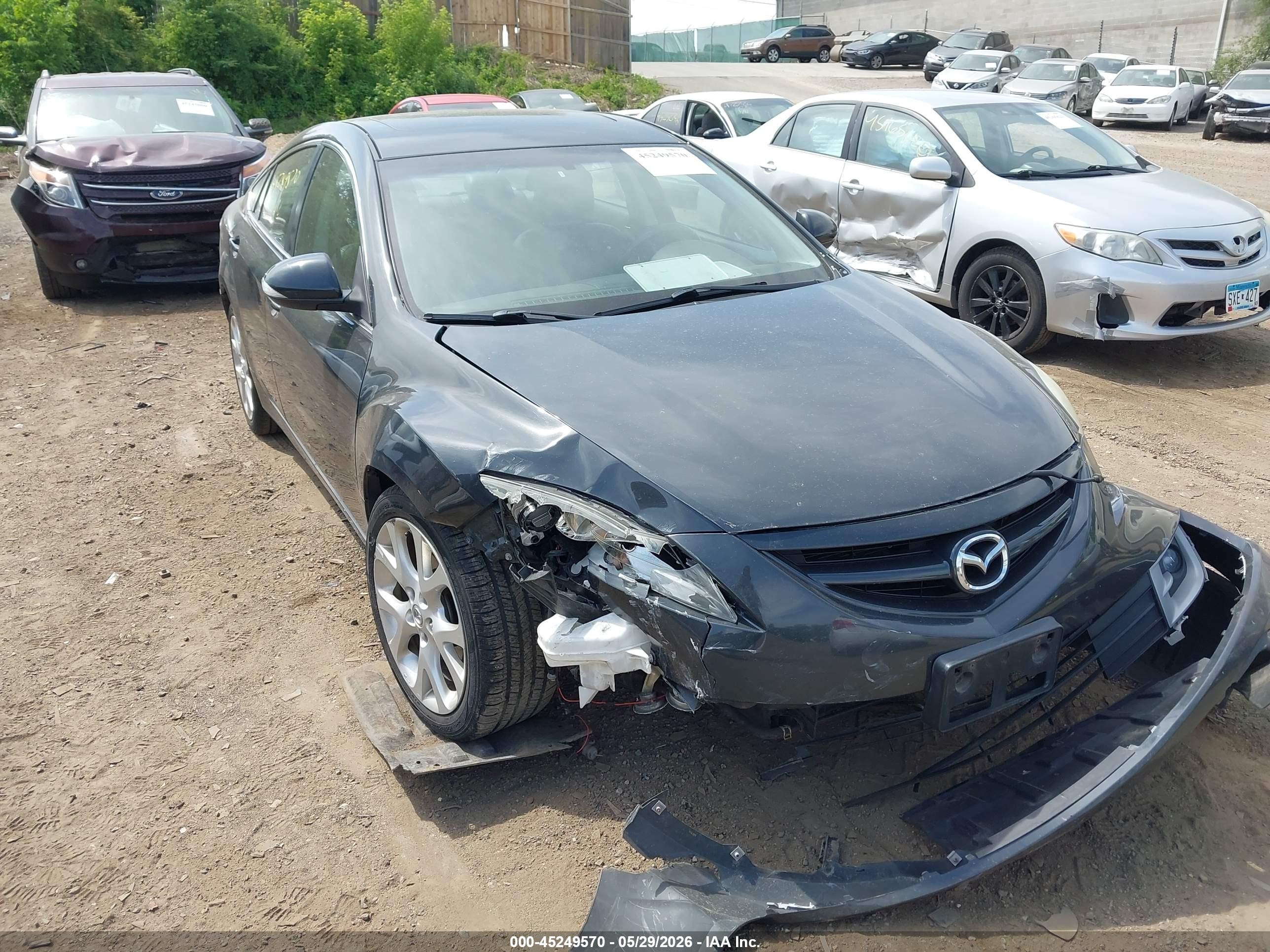 2013 Mazda Mazda6 S Grand Touring Gray vin: 1YVHZ8CB0D5M03435
