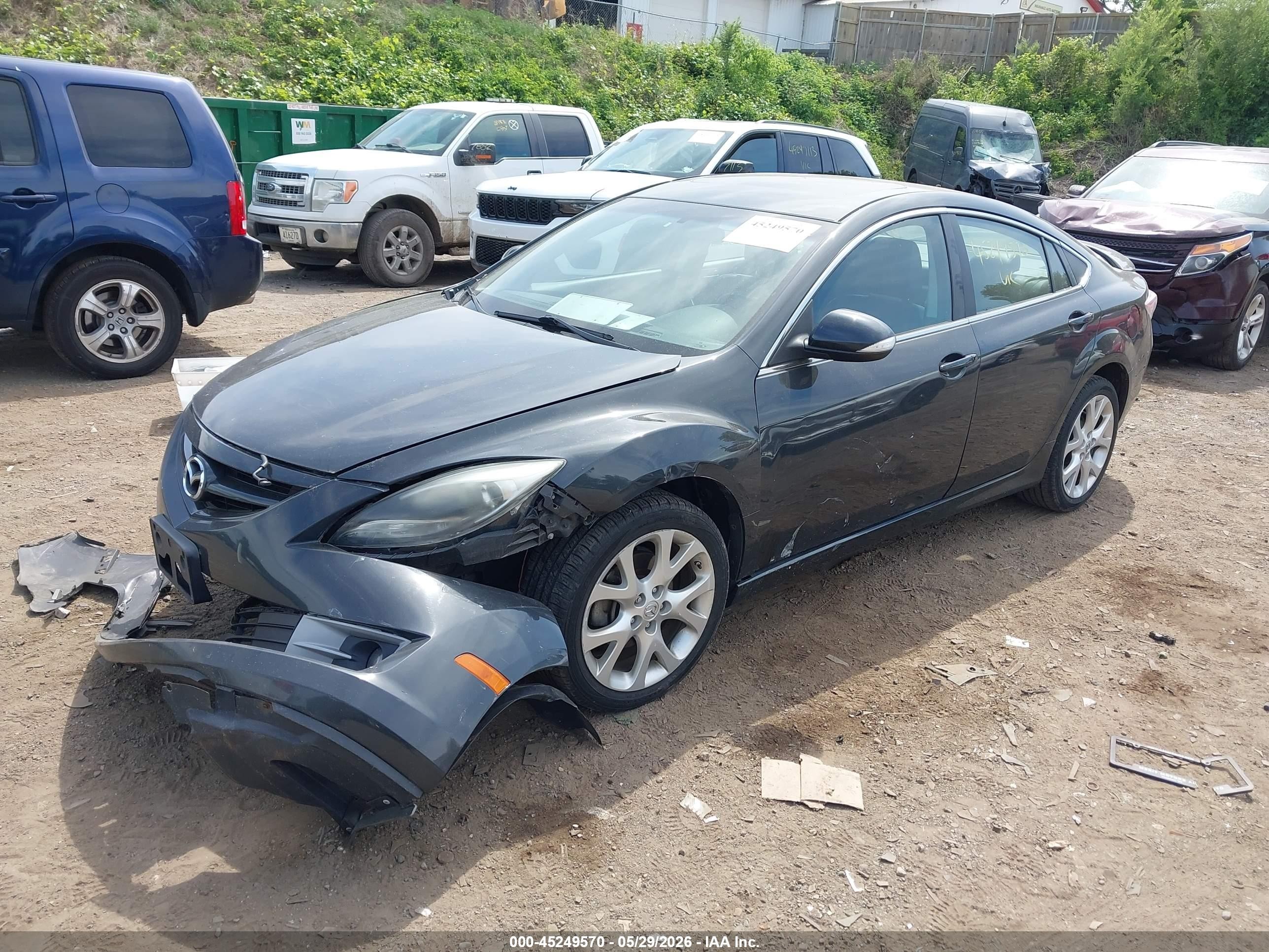2013 Mazda Mazda6 S Grand Touring Gray vin: 1YVHZ8CB0D5M03435