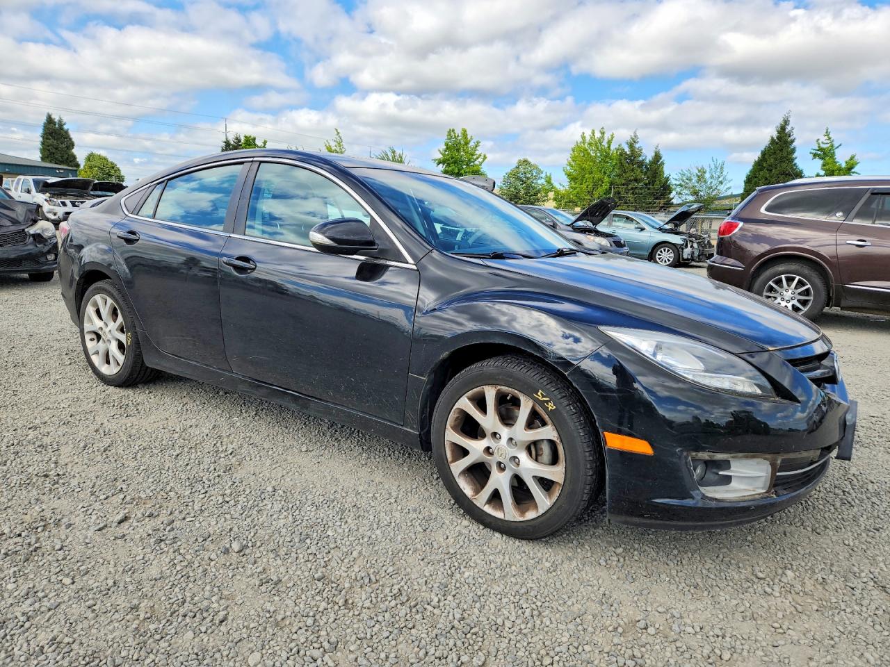 2011 Mazda 6 S Black vin: 1YVHZ8CB2B5M08696