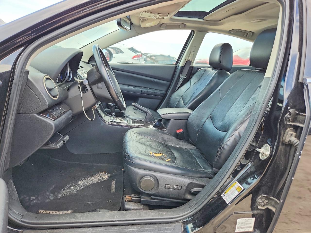 2012 Mazda 6 S Black vin: 1YVHZ8CB2C5M14208