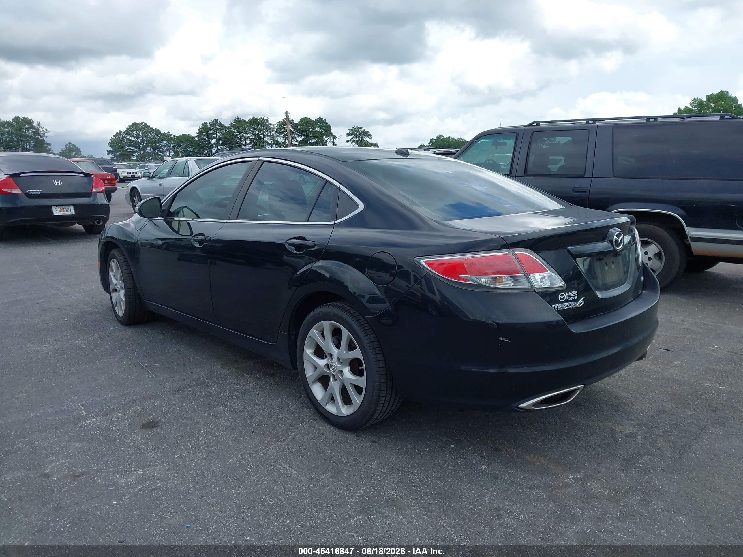 2012 Mazda Mazda6 S Grand Touring Black vin: 1YVHZ8CB8C5M01818