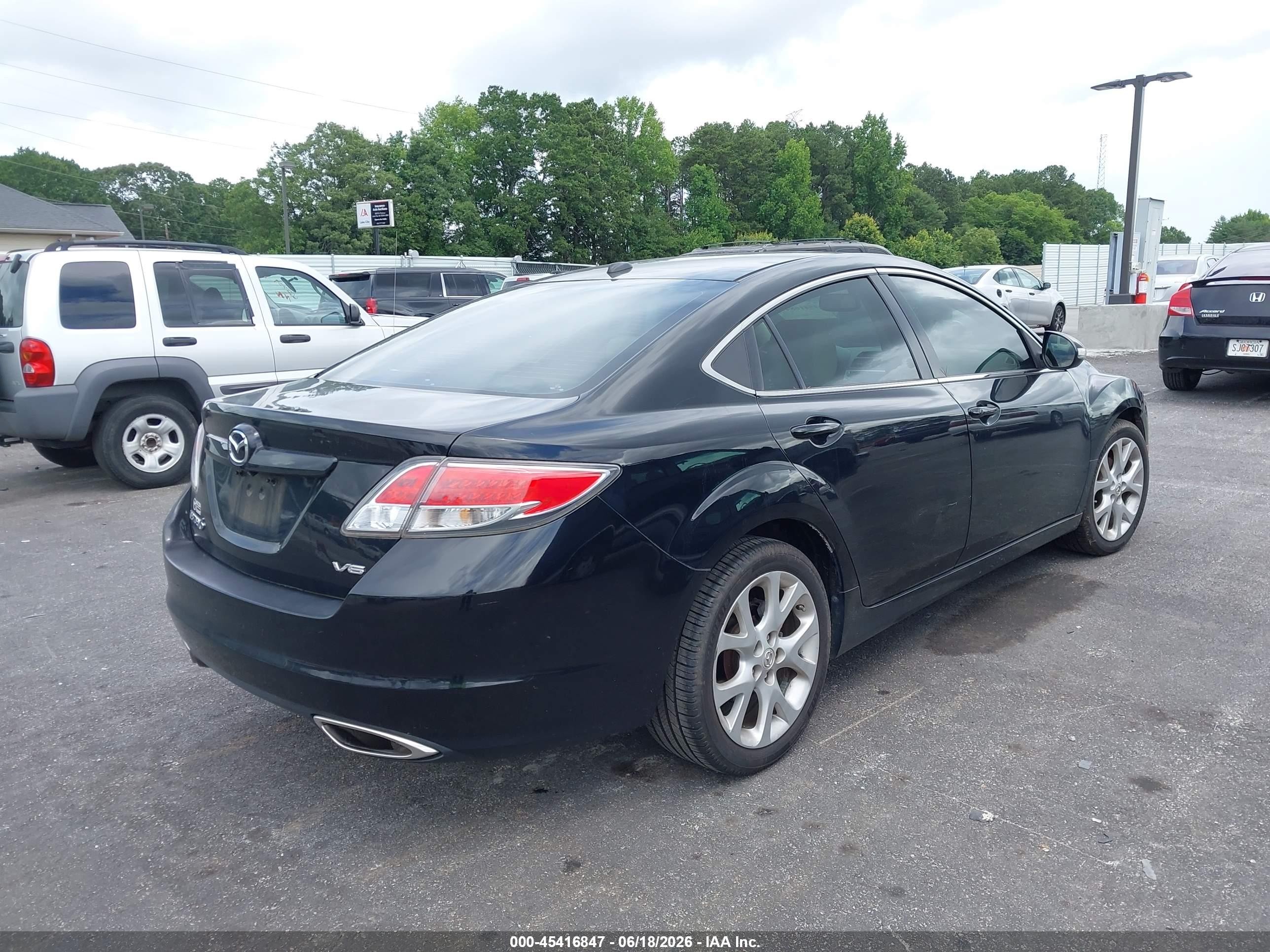 2012 Mazda Mazda6 S Grand Touring Black vin: 1YVHZ8CB8C5M01818