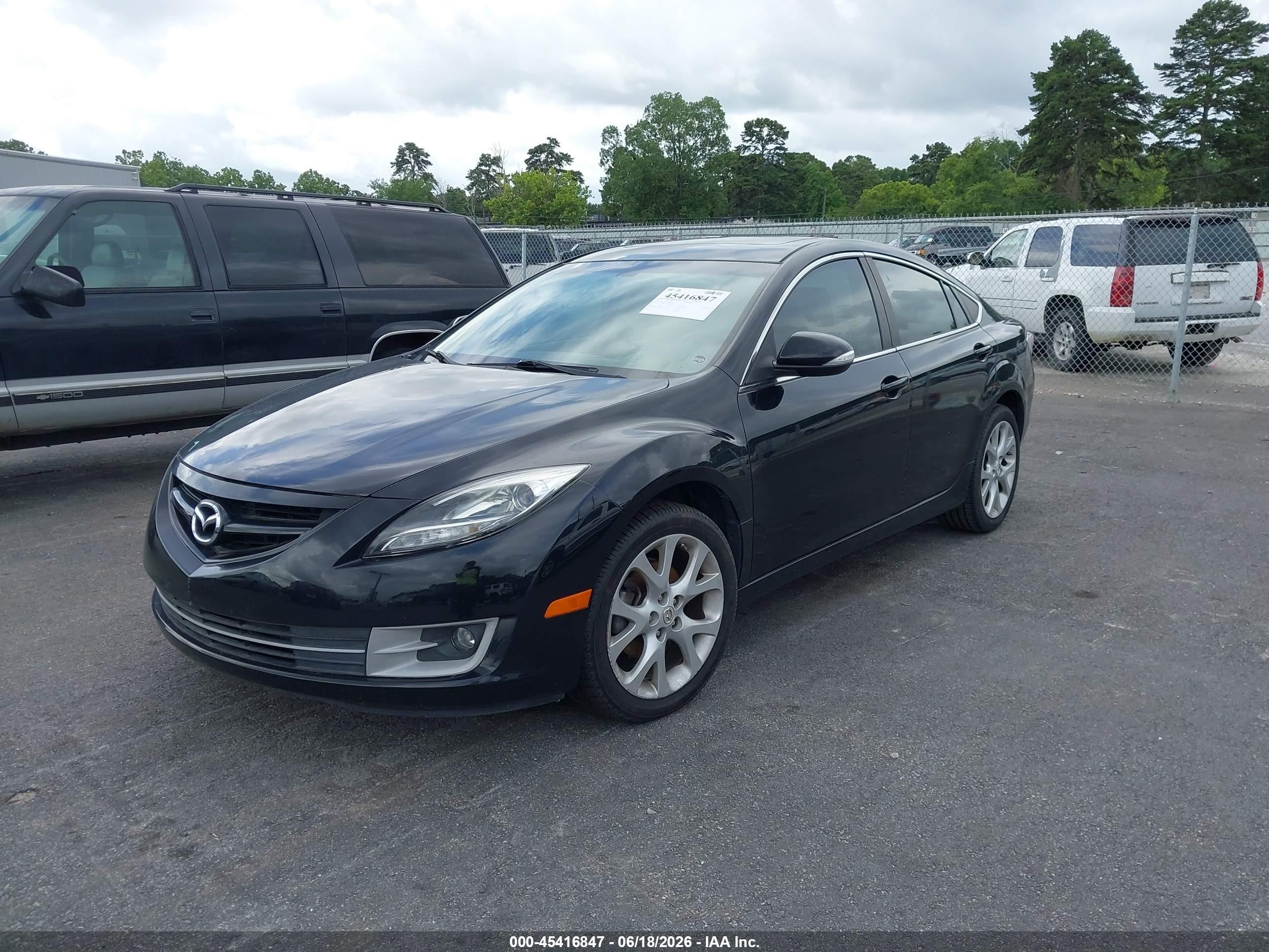 2012 Mazda Mazda6 S Grand Touring Black vin: 1YVHZ8CB8C5M01818