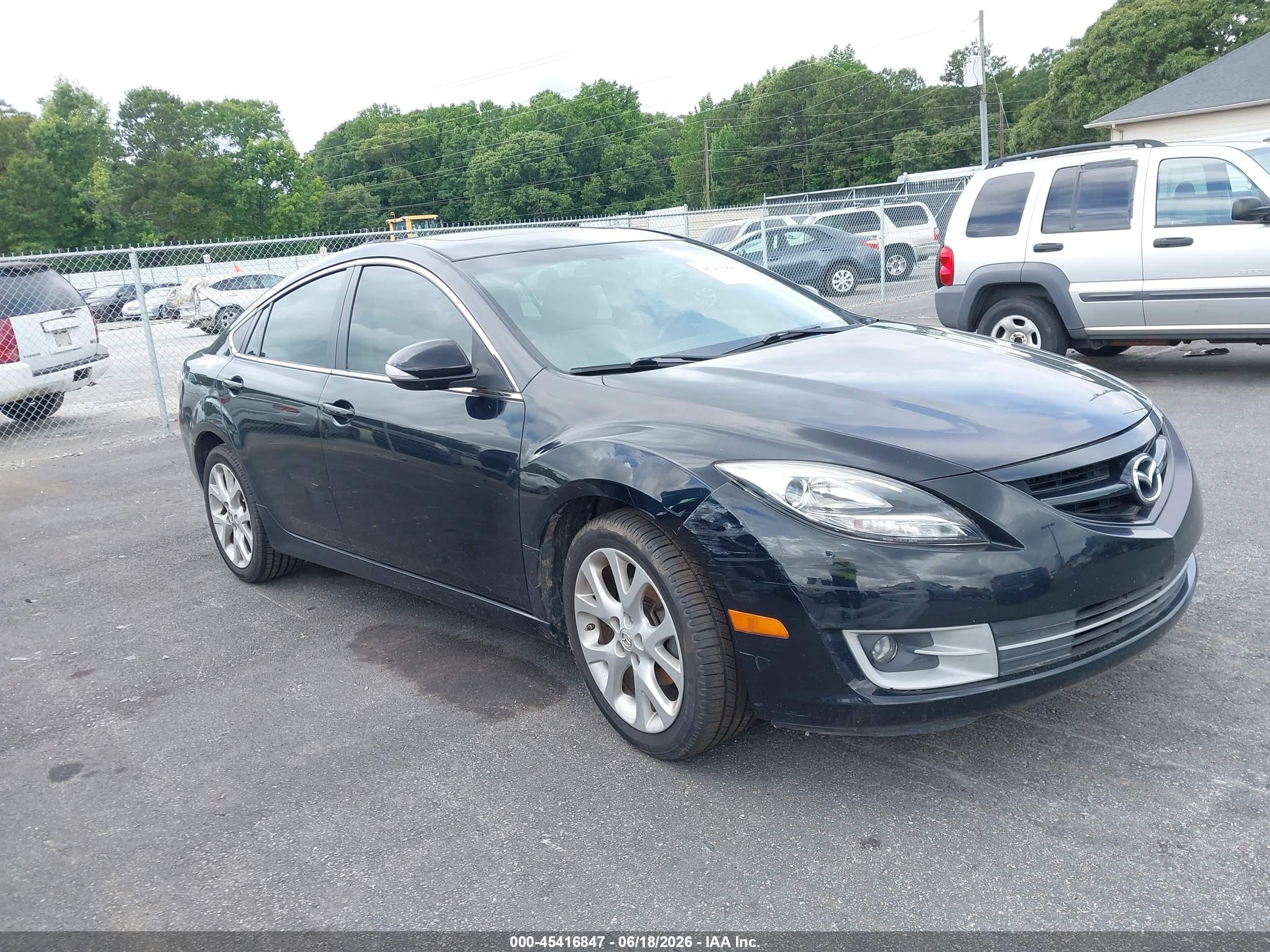 2012 Mazda Mazda6 S Grand Touring Black vin: 1YVHZ8CB8C5M01818