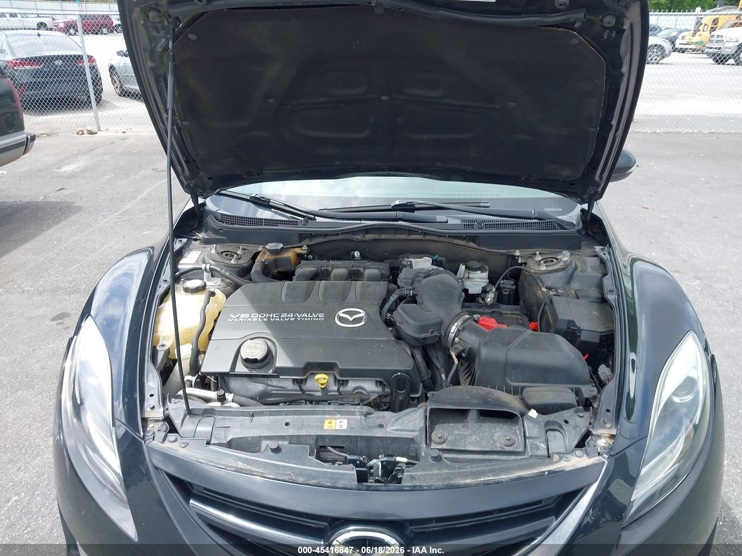 2012 Mazda Mazda6 S Grand Touring Black vin: 1YVHZ8CB8C5M01818