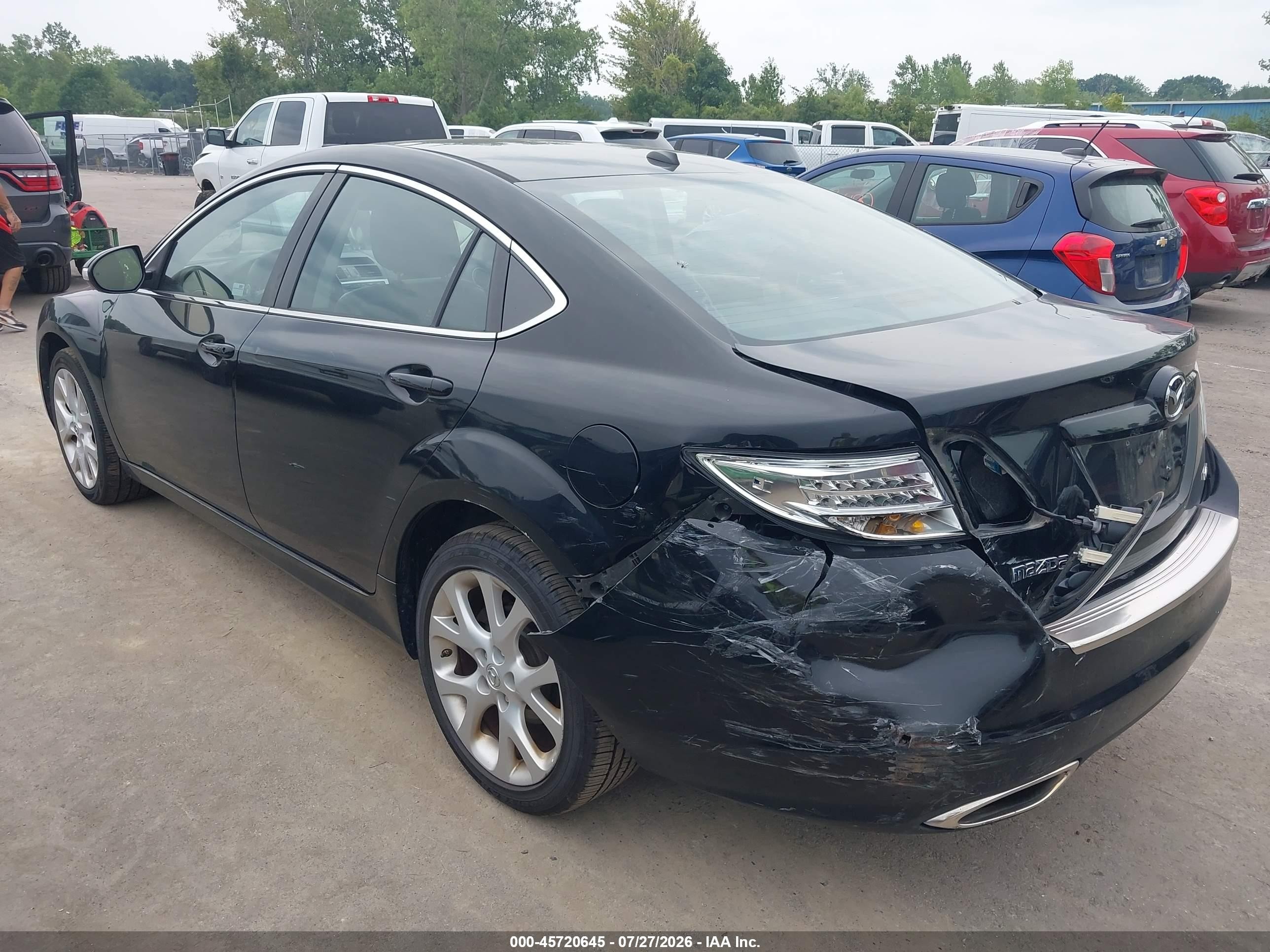 2012 Mazda Mazda6   Black vin: 1YVHZ8CB9C5M01794