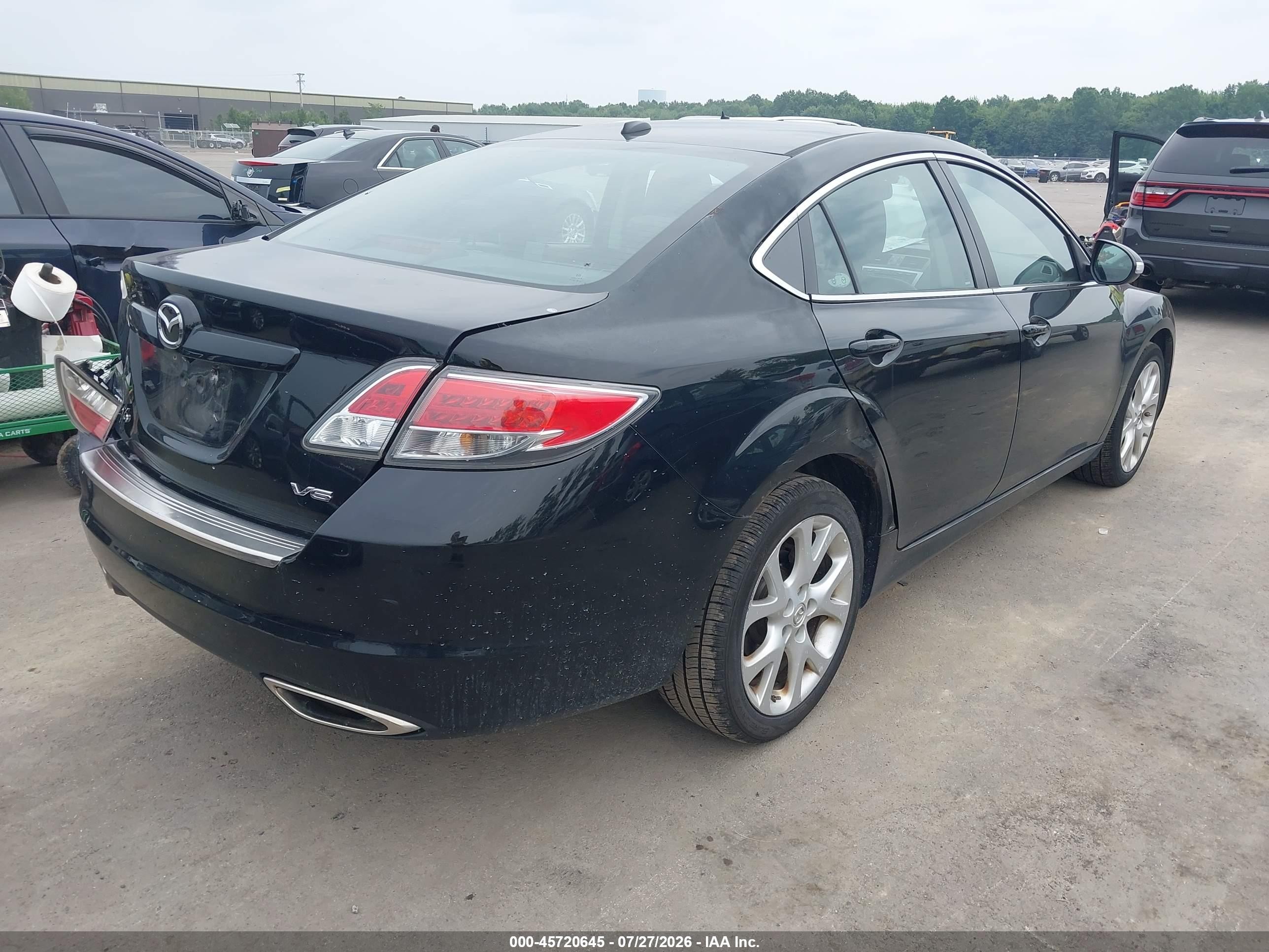 2012 Mazda Mazda6   Black vin: 1YVHZ8CB9C5M01794