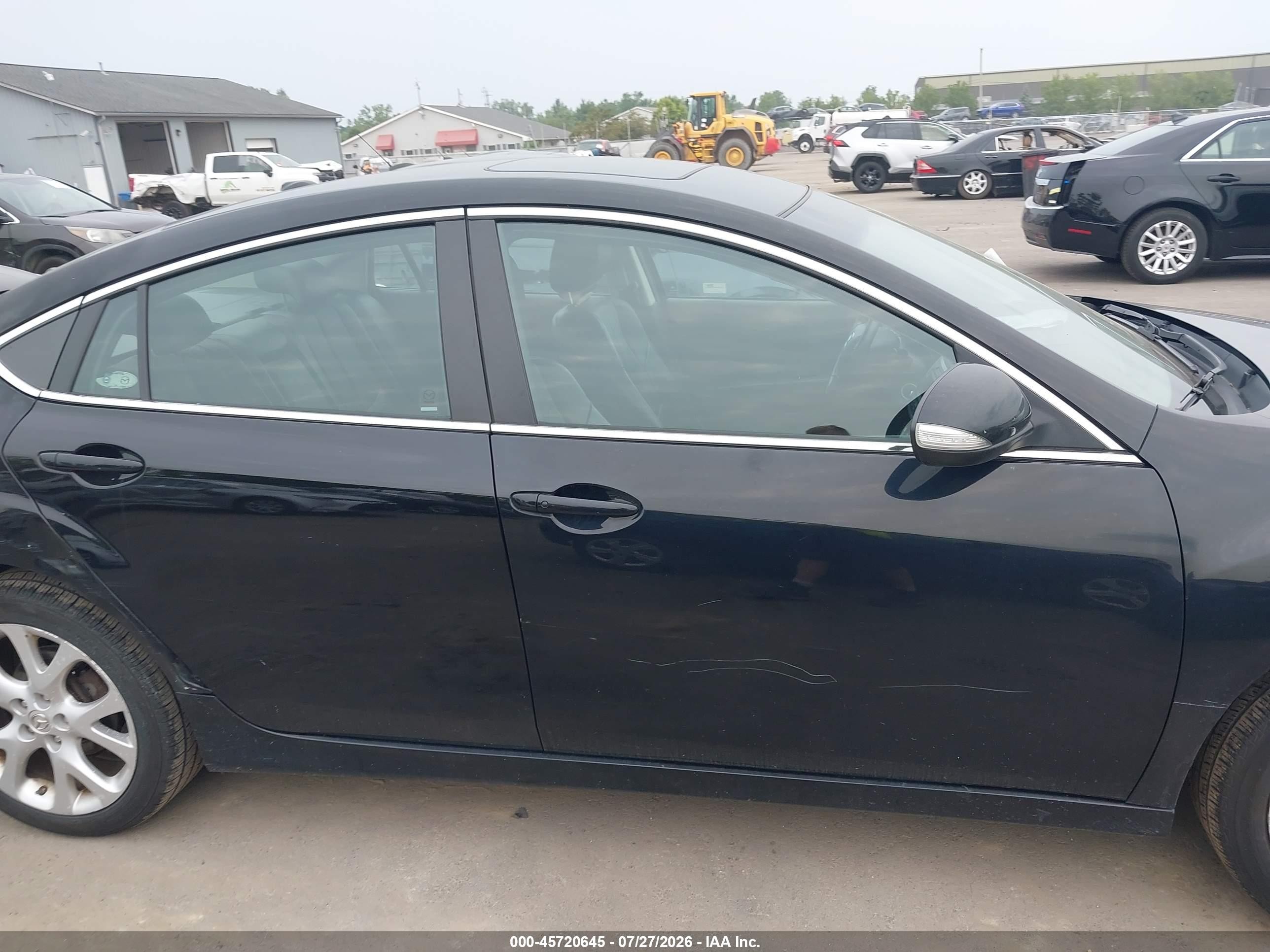 2012 Mazda Mazda6   Black vin: 1YVHZ8CB9C5M01794