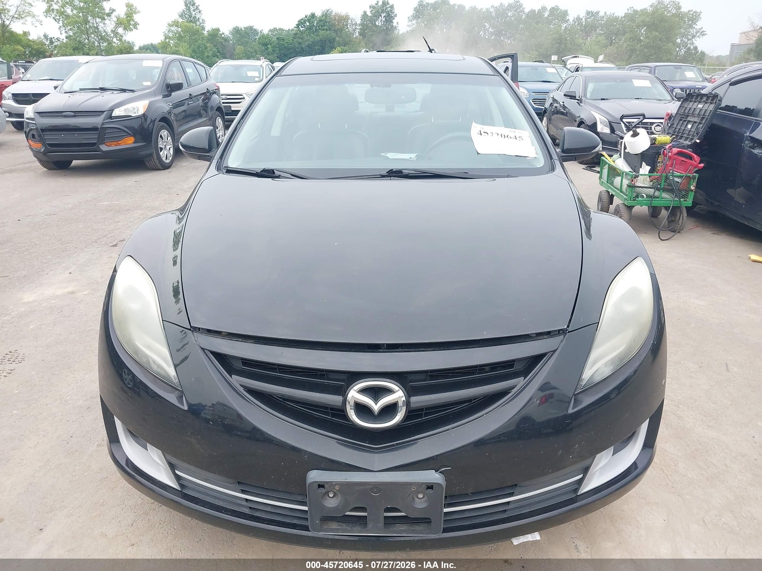 2012 Mazda Mazda6   Black vin: 1YVHZ8CB9C5M01794