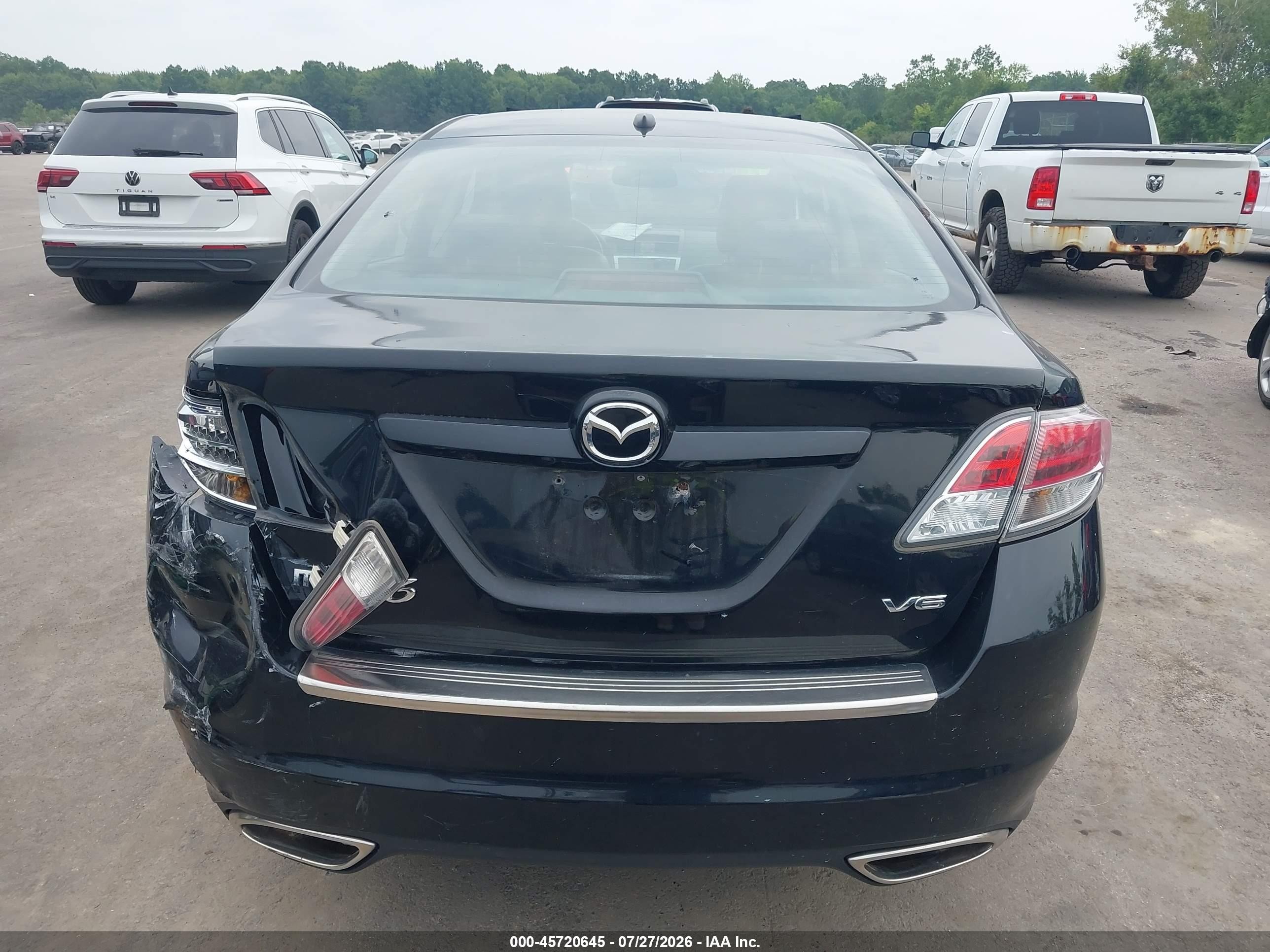 2012 Mazda Mazda6   Black vin: 1YVHZ8CB9C5M01794