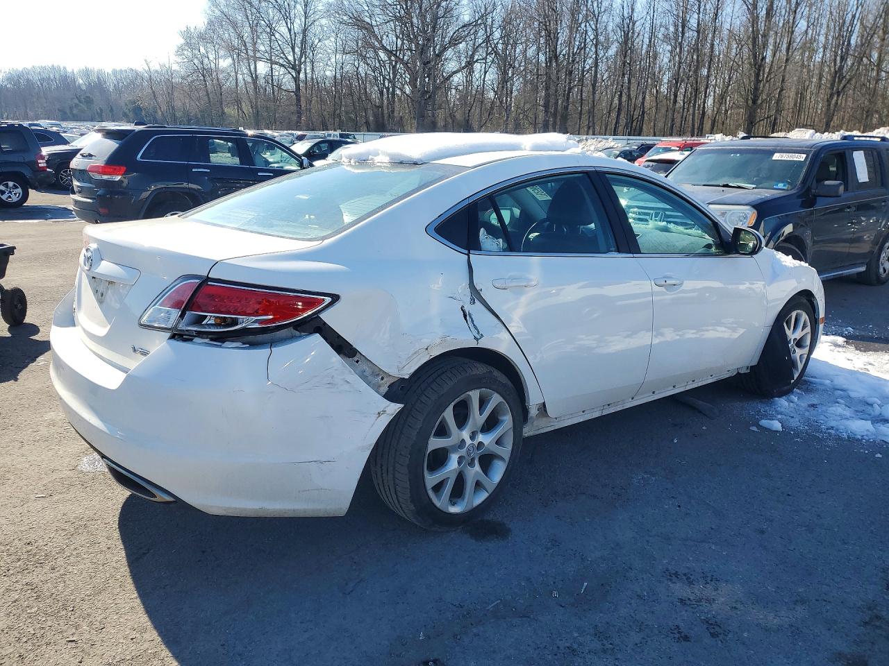 2010 Mazda 6 S White vin: 1YVHZ8CBXA5M08671