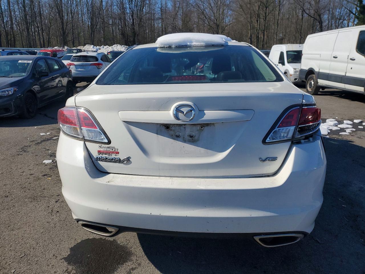2010 Mazda 6 S White vin: 1YVHZ8CBXA5M08671