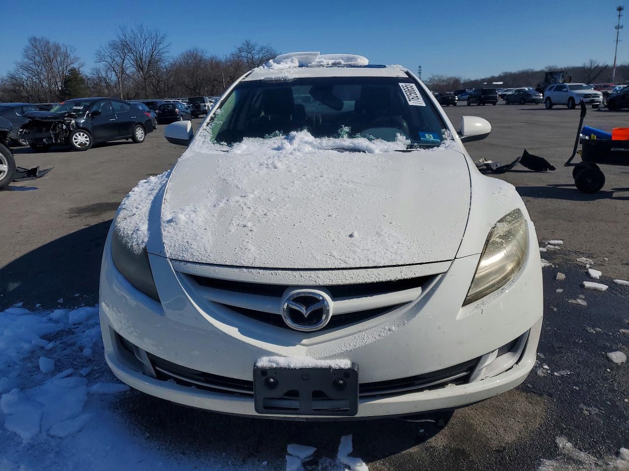 2010 Mazda 6 S White vin: 1YVHZ8CBXA5M08671